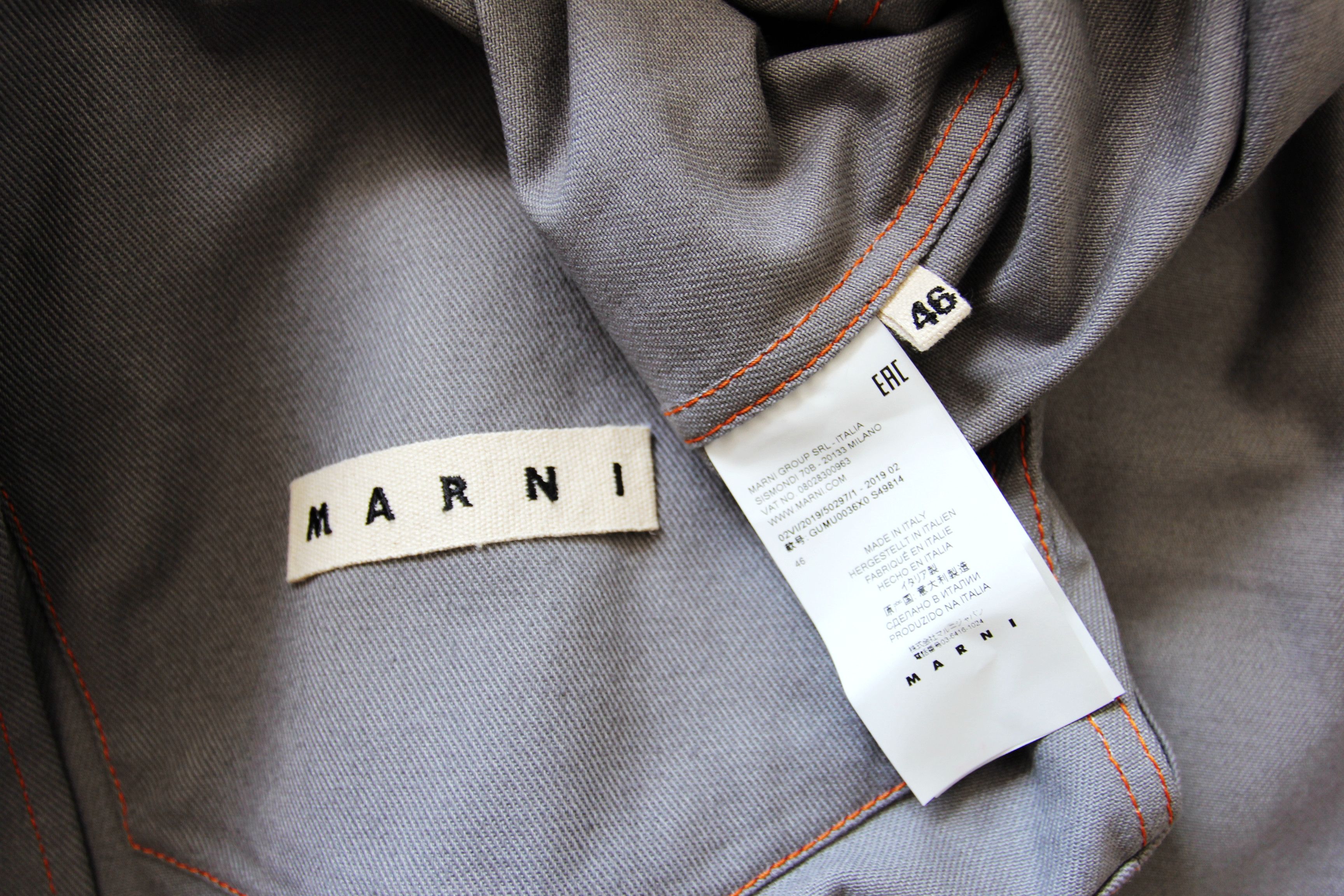Marni × Union LA SS19 MARNI x UNION COTTON DRILL CHORE COAT JACKET Size US S / EU 44-46 / 1 - 8 Thumbnail