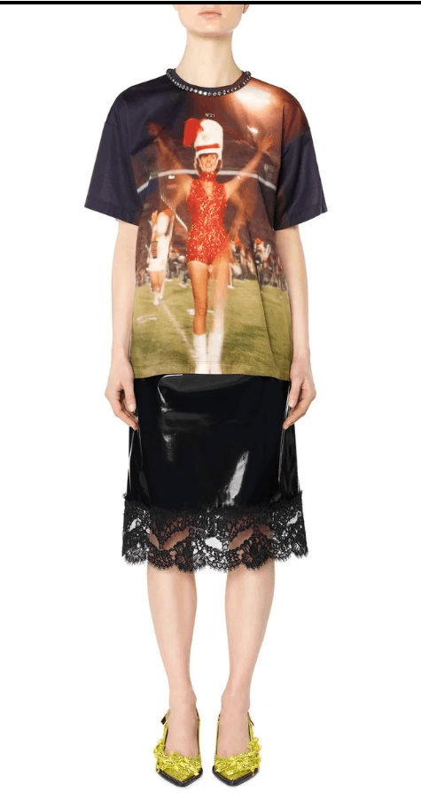 N21 BNWT AW18 N21 CHEERLEADER TSHIRT 44 Size US L / EU 52-54 / 3 - 11 Thumbnail