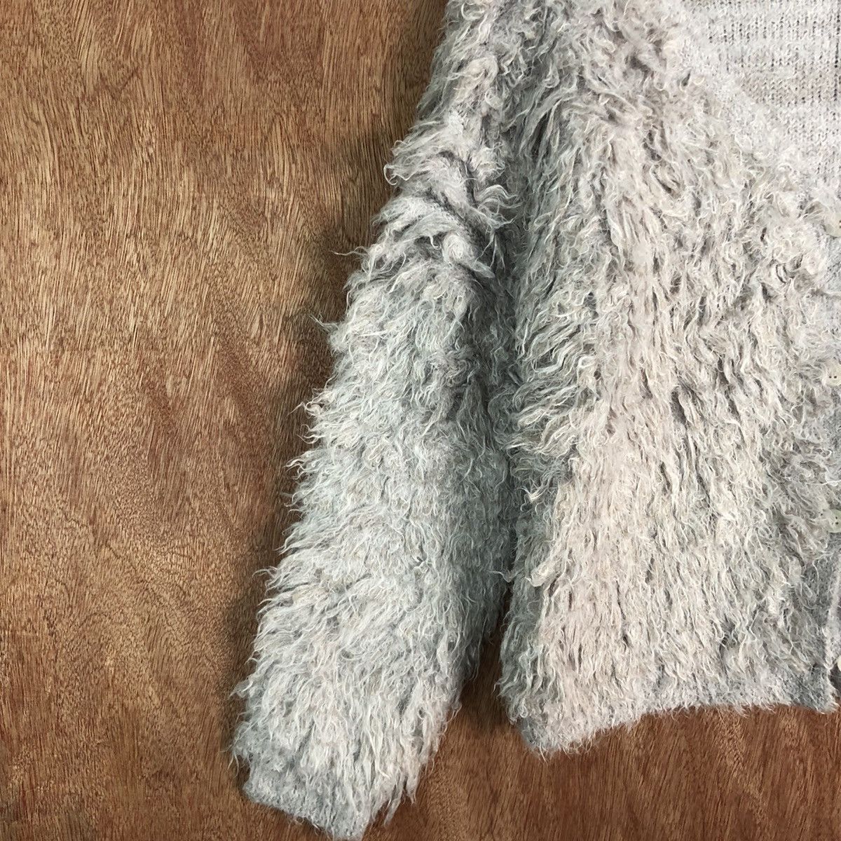 Vintage DL Archives Mohair shaggy softfur cardigan Knitwear #c374 Size M / US 6-8 / IT 42-44 - 7 Thumbnail