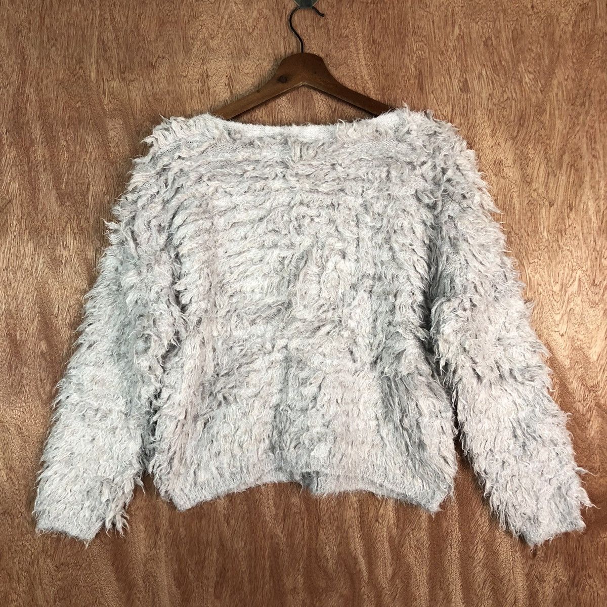 Vintage DL Archives Mohair shaggy softfur cardigan Knitwear #c374 Size M / US 6-8 / IT 42-44 - 9 Thumbnail
