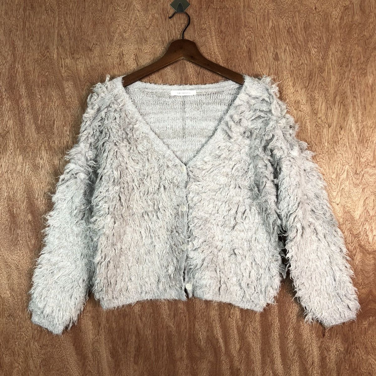 Vintage DL Archives Mohair shaggy softfur cardigan Knitwear #c374 Size M / US 6-8 / IT 42-44 - 1 Thumbnail