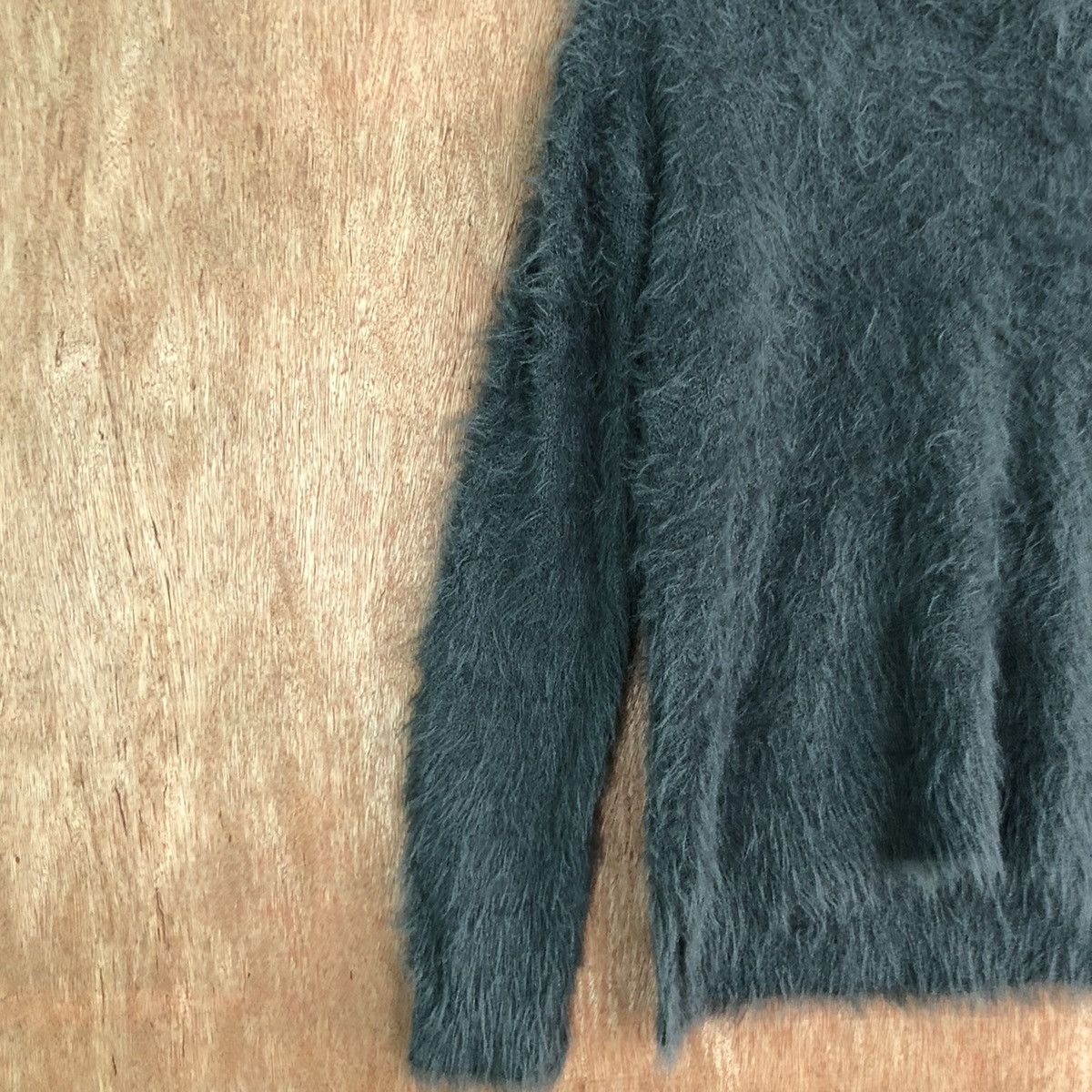 Homespun Knitwear DL Khalita Dark Grey Mohair Shag Shaggy knitwear #c391 Size US M / EU 48-50 / 2 - 7 Thumbnail