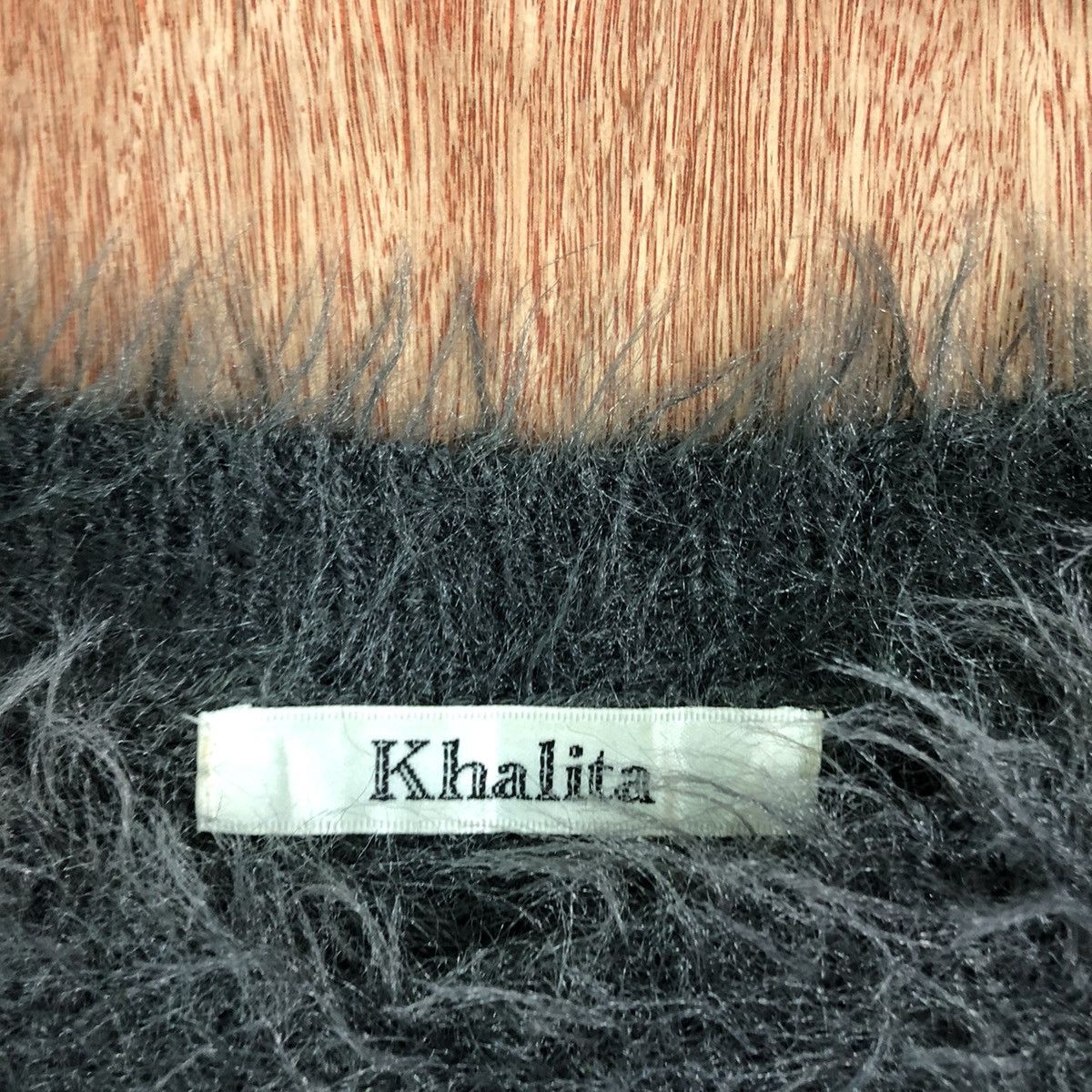 Homespun Knitwear DL Khalita Dark Grey Mohair Shag Shaggy knitwear #c391 Size US M / EU 48-50 / 2 - 8 Thumbnail
