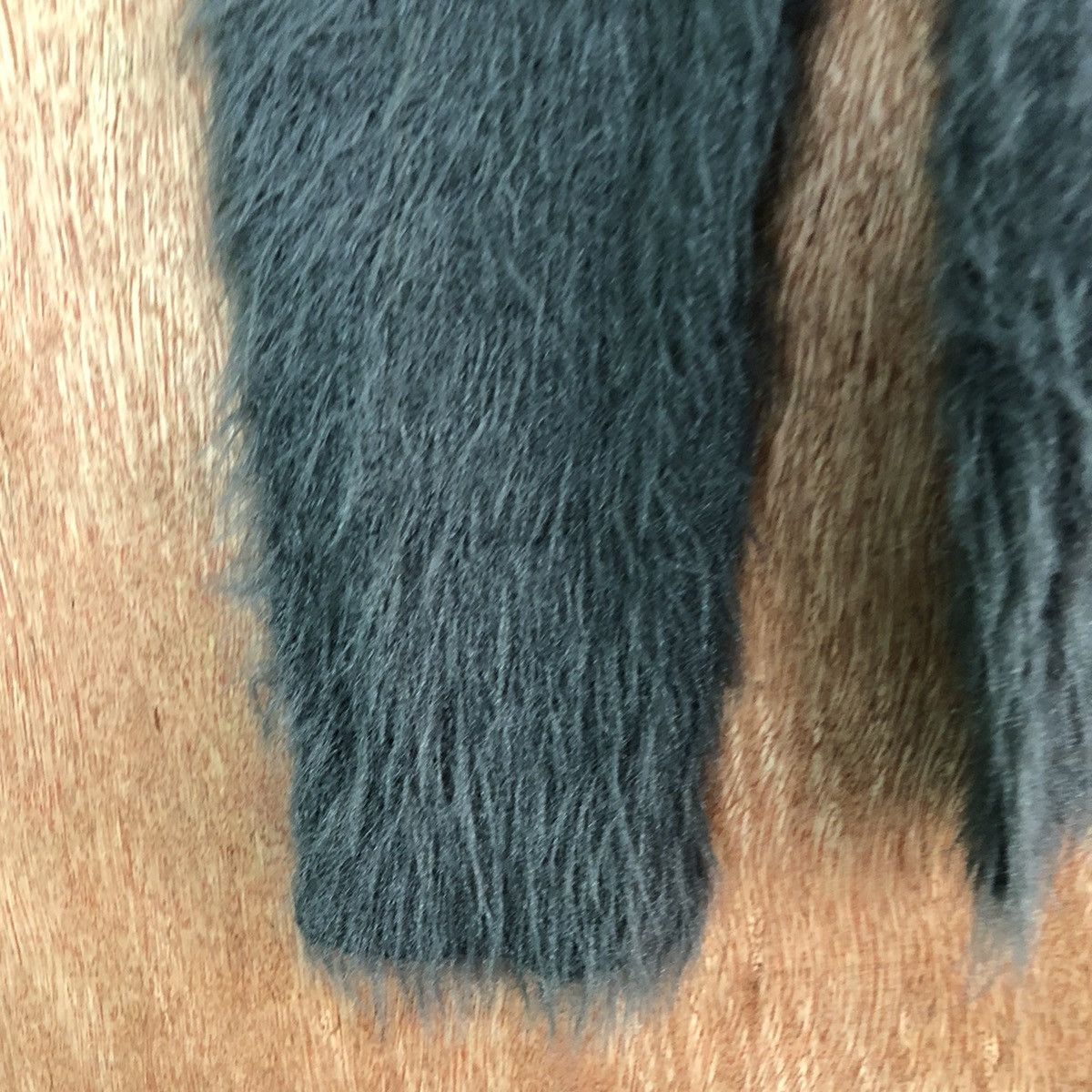 Homespun Knitwear DL Khalita Dark Grey Mohair Shag Shaggy knitwear #c391 Size US M / EU 48-50 / 2 - 6 Thumbnail