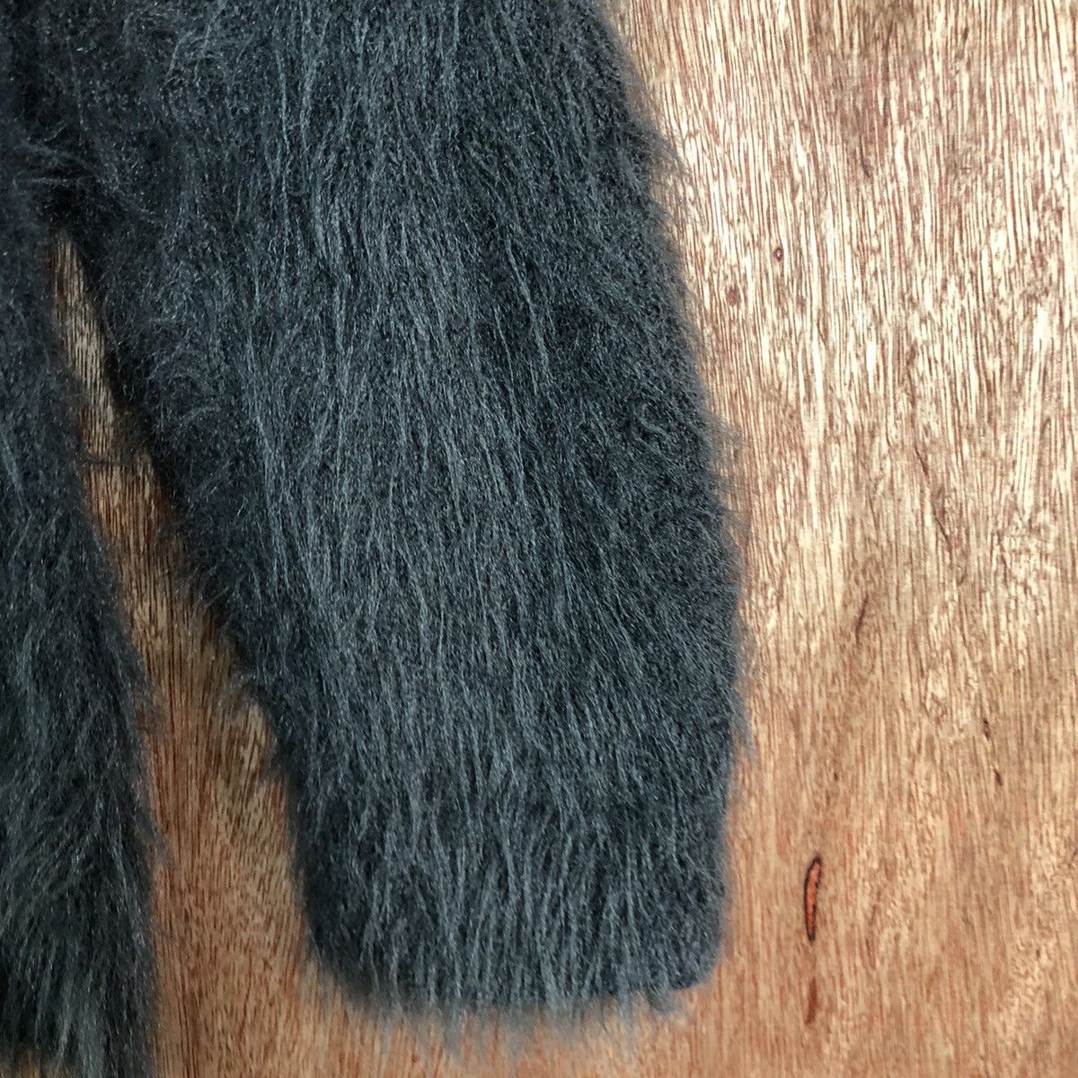 Homespun Knitwear DL Khalita Dark Grey Mohair Shag Shaggy knitwear #c391 Size US M / EU 48-50 / 2 - 4 Thumbnail