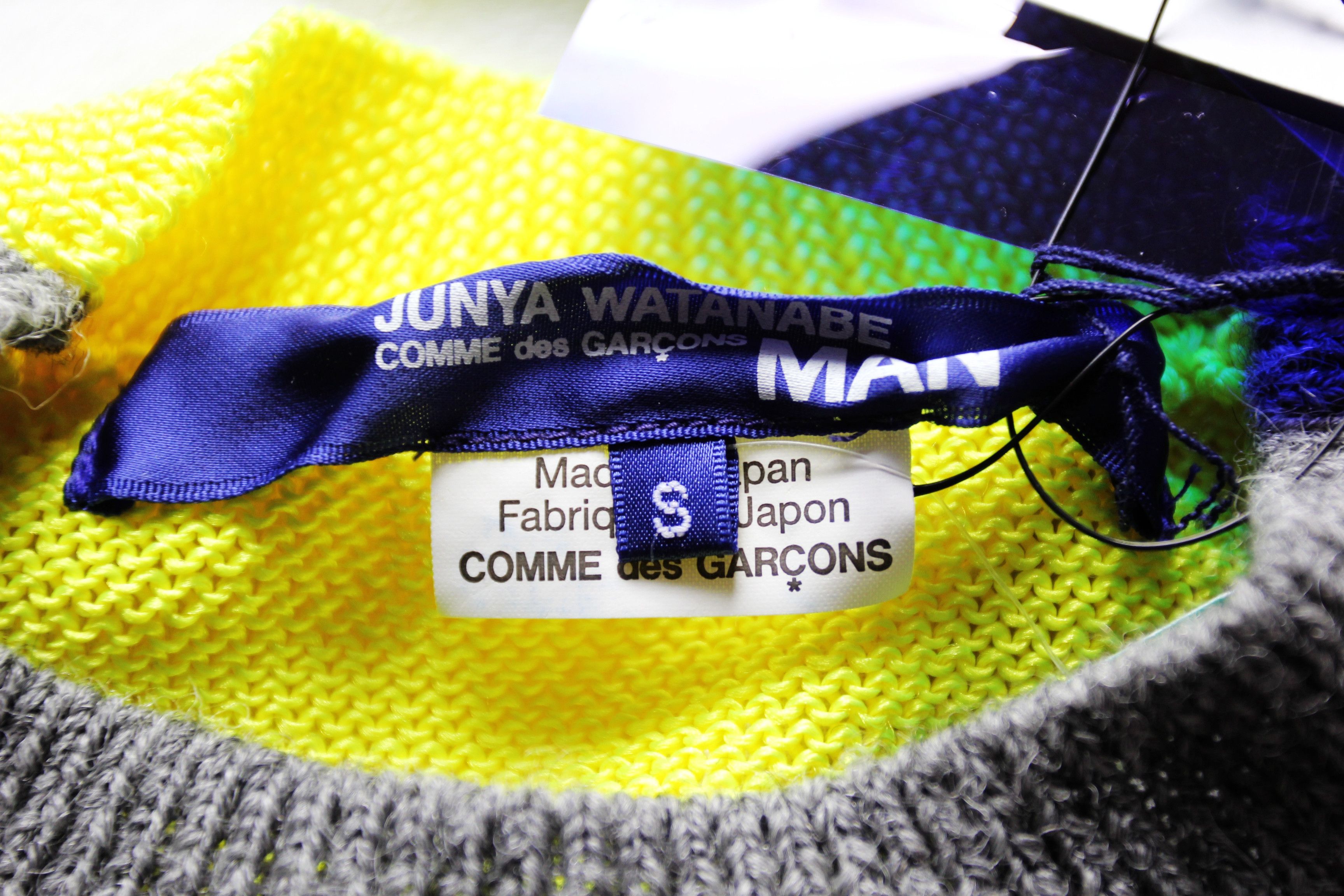 Junya Watanabe BNWT AW18 JUNYA WATANABE TWO TONE FLORESCENT SWEATER S Size US S / EU 44-46 / 1 - 12 Thumbnail