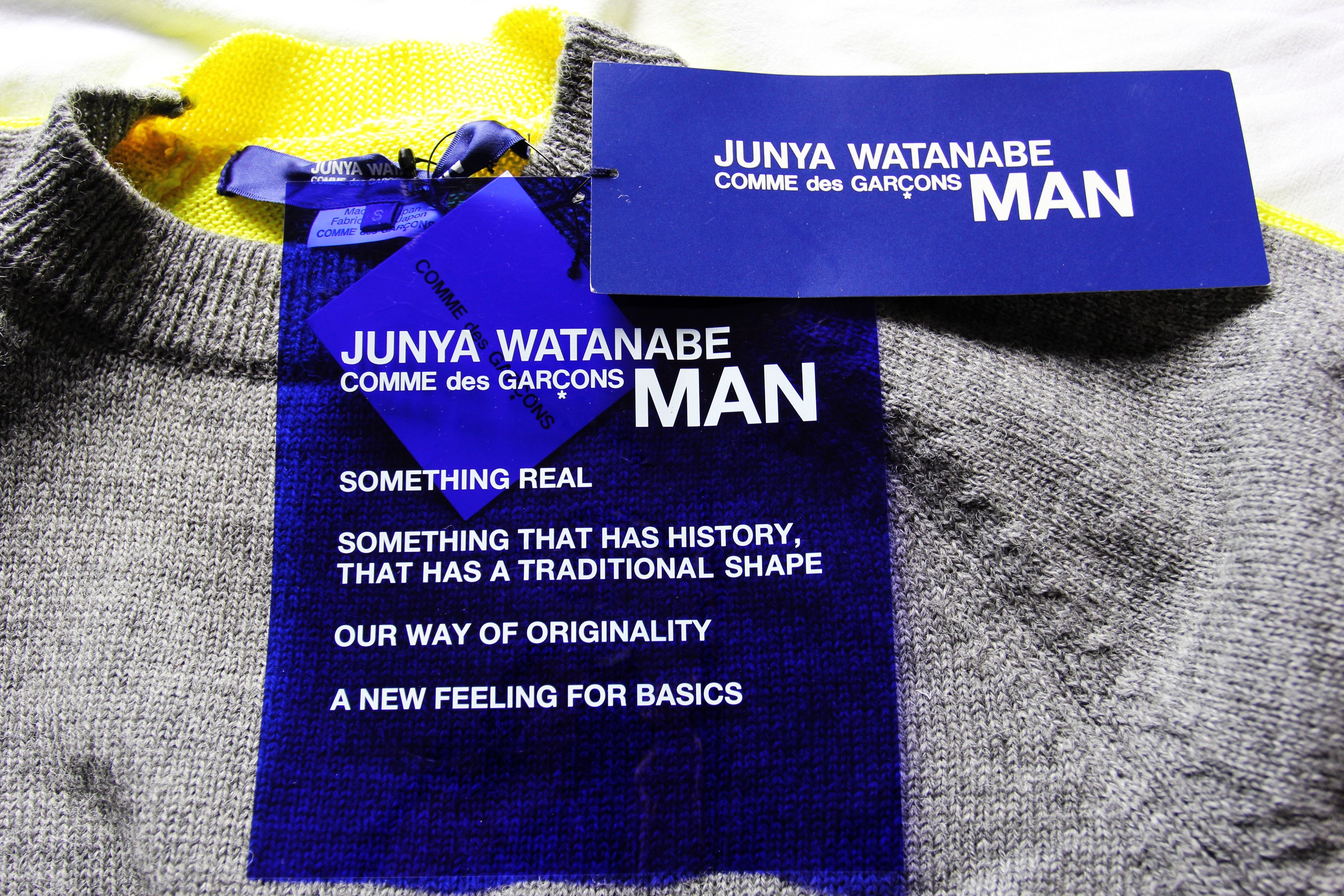 Junya Watanabe BNWT AW18 JUNYA WATANABE TWO TONE FLORESCENT SWEATER S Size US S / EU 44-46 / 1 - 10 Thumbnail