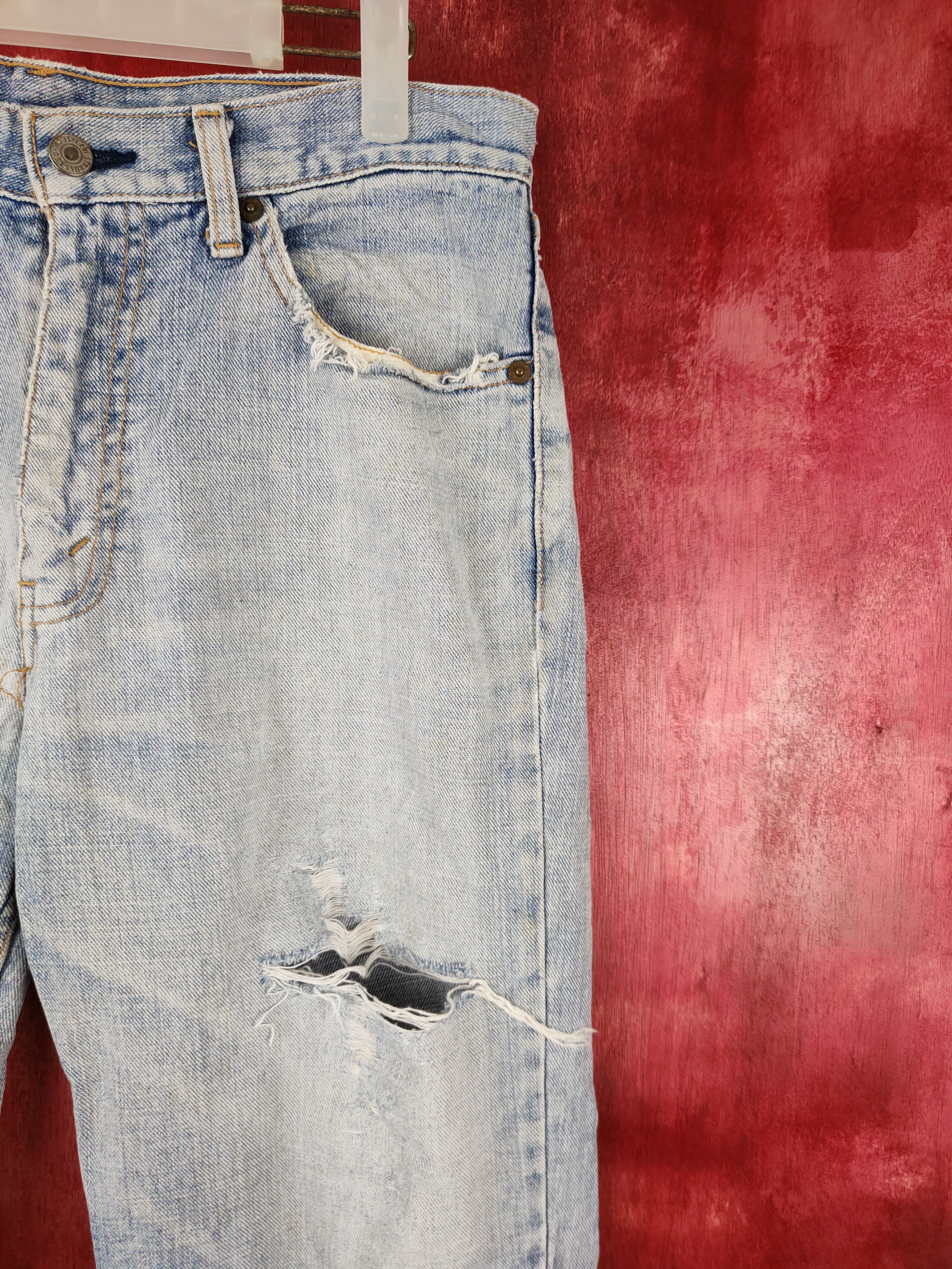 Levi's Dl Levi's Blue Faded Ripped Distressed Denim Pants#S537 Size US 32 / EU 48 - 5 Thumbnail