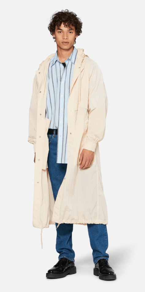 AMI BNWT SS19 AMI OFF WHITE LONG HOODED WINDBREAKER S Size US S / EU 44-46 / 1 - 1 Thumbnail