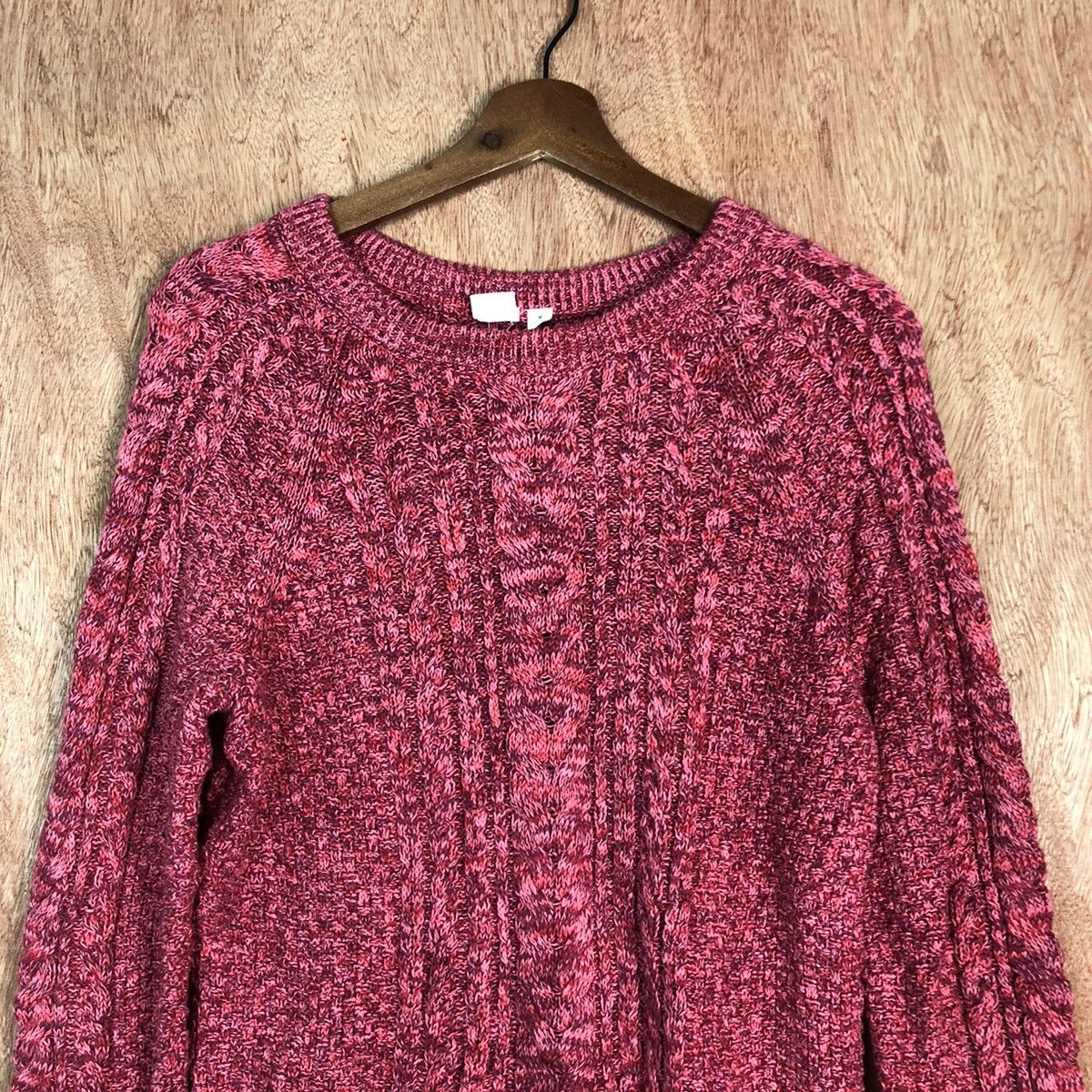 Gap Gap Vintage Pink Shag Shaggy Knitwear #6116 Size US M / EU 48-50 / 2 - 2 Thumbnail