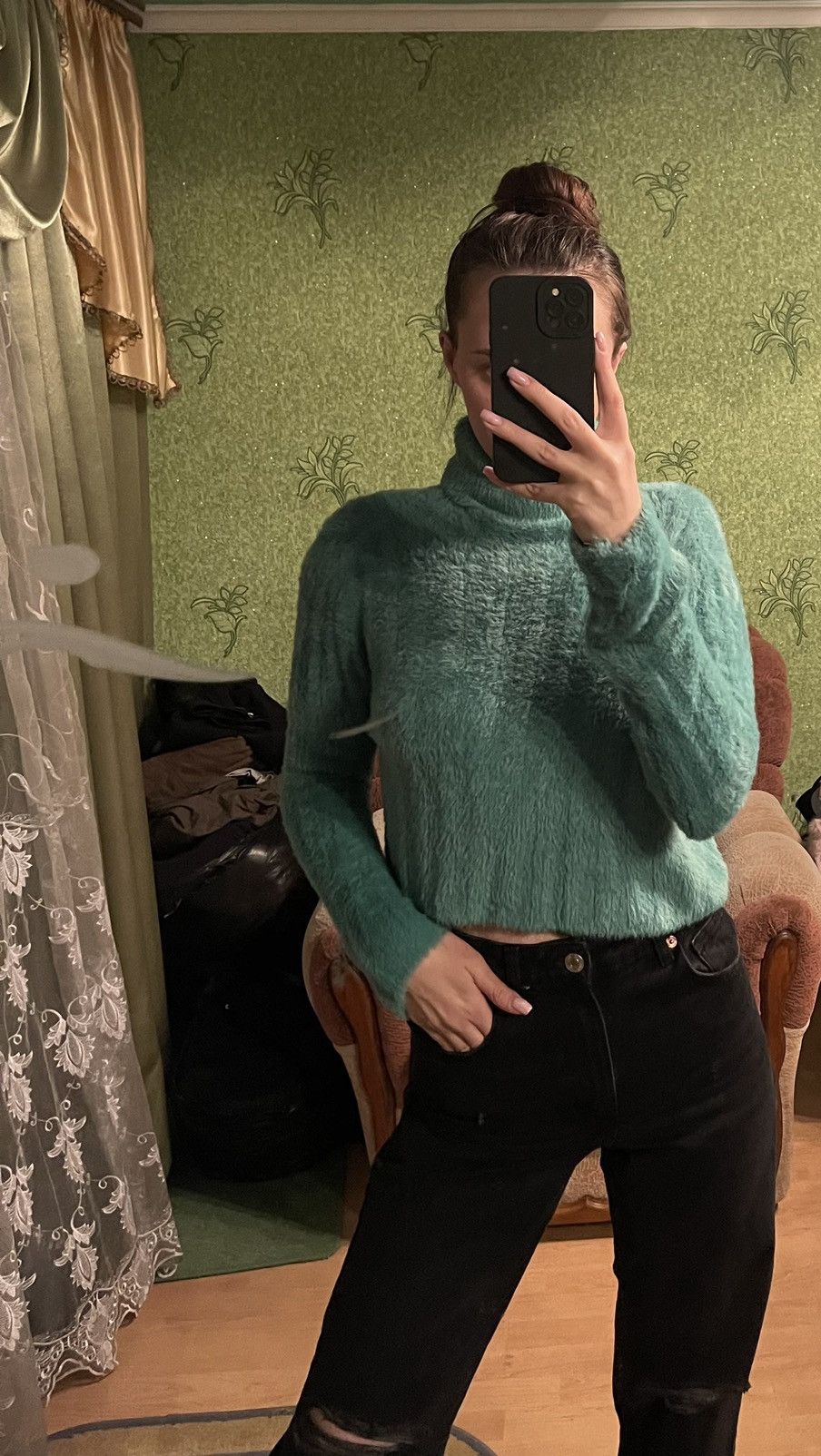 Japanese Brand × Vintage Fuzzy Mohair Y2K vintage Japanese style sweater Size S / US 4 / IT 40 - 2 Thumbnail