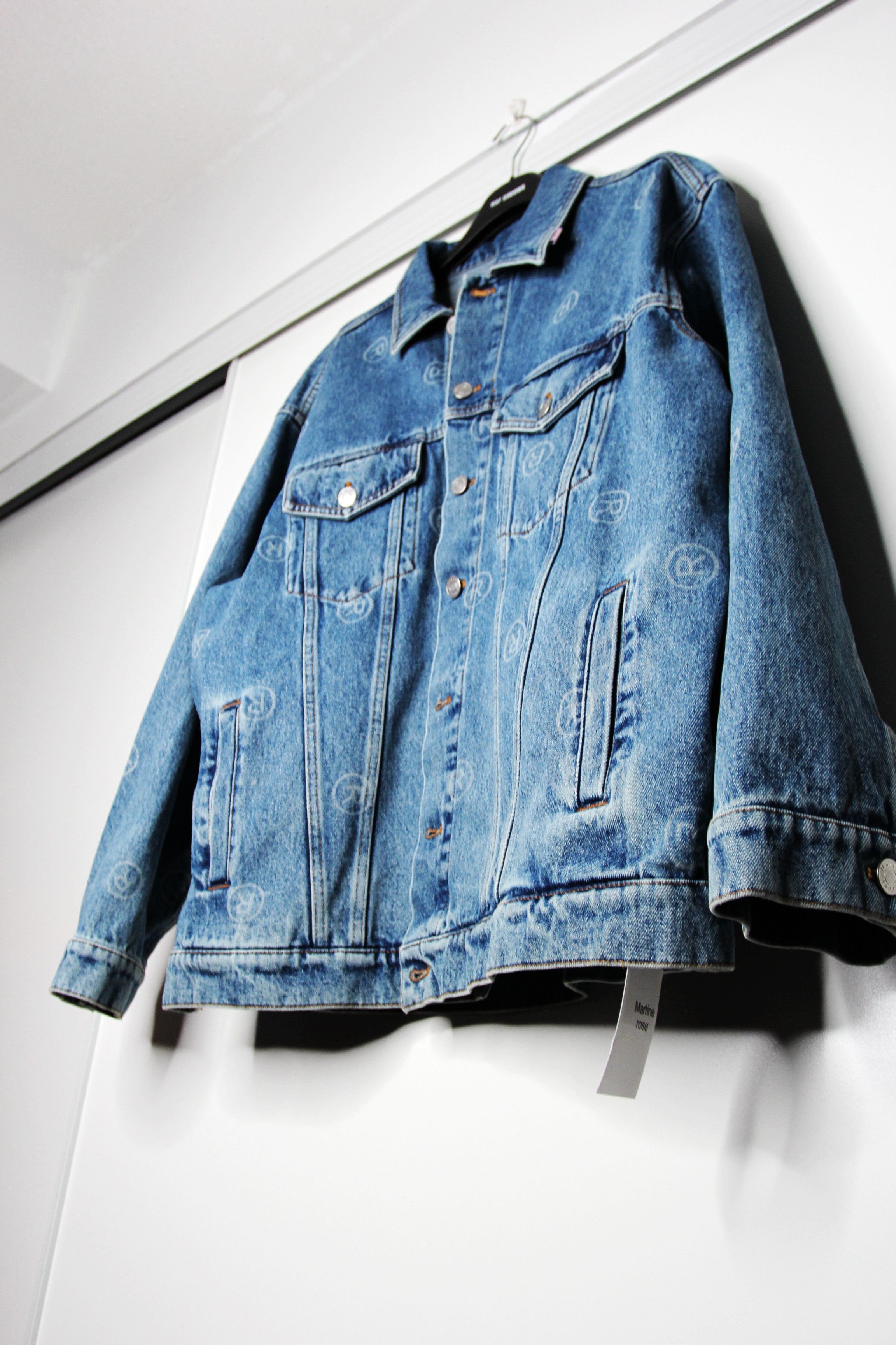 Martine Rose BNWT AW21 MARTINE ROSE LOGO DENIM JACKET M Size US M / EU 48-50 / 2 - 6 Thumbnail