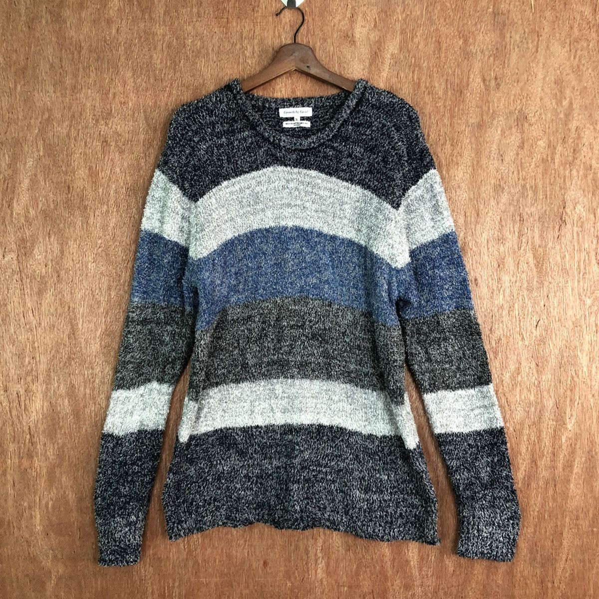 Homespun Knitwear DLL Growth Grail Multicolor Knit Sweater japan stripe #c395 Size US XL / EU 56 / 4 - 1 Thumbnail