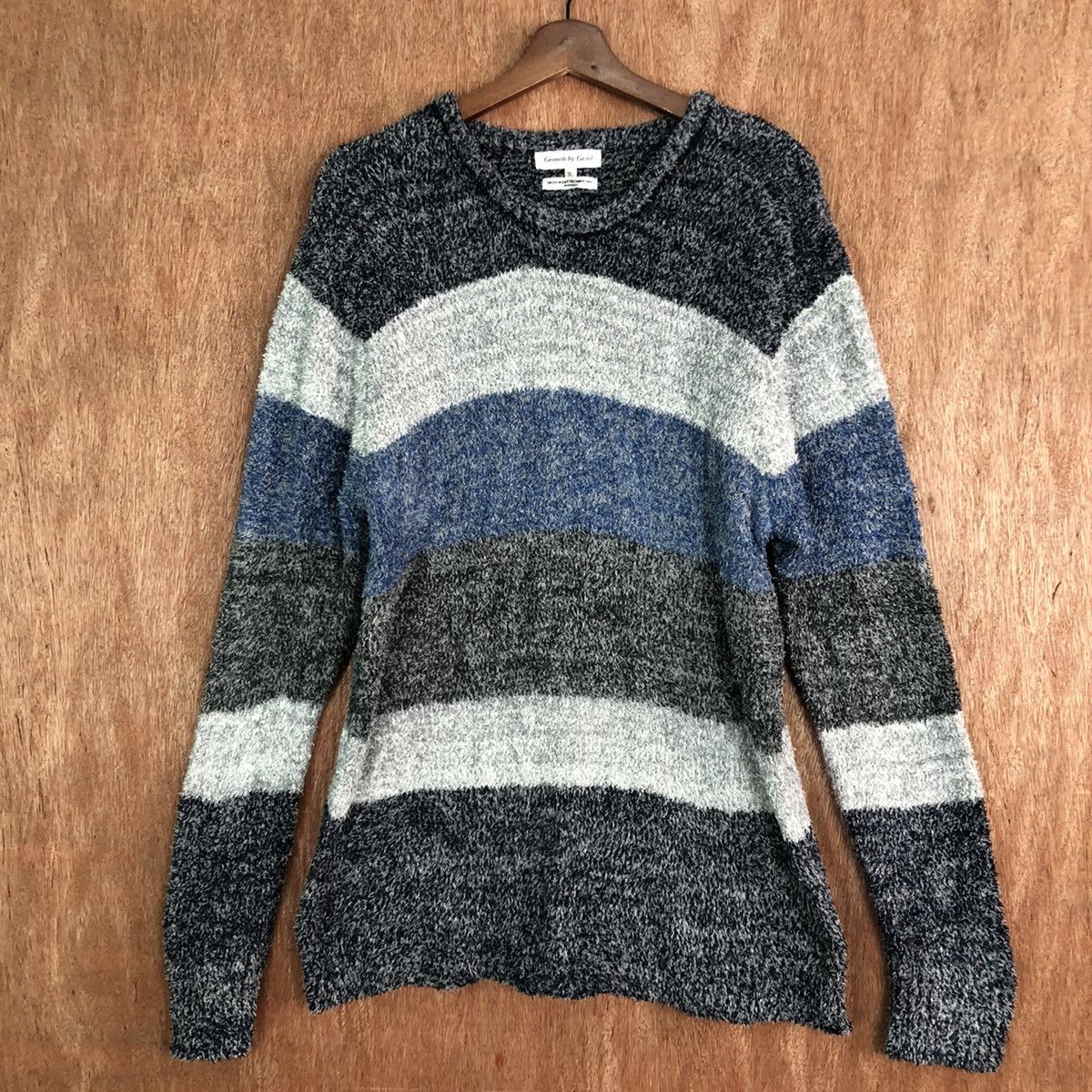 Homespun Knitwear DLL Growth Grail Multicolor Knit Sweater japan stripe #c395 Size US XL / EU 56 / 4 - 3 Thumbnail
