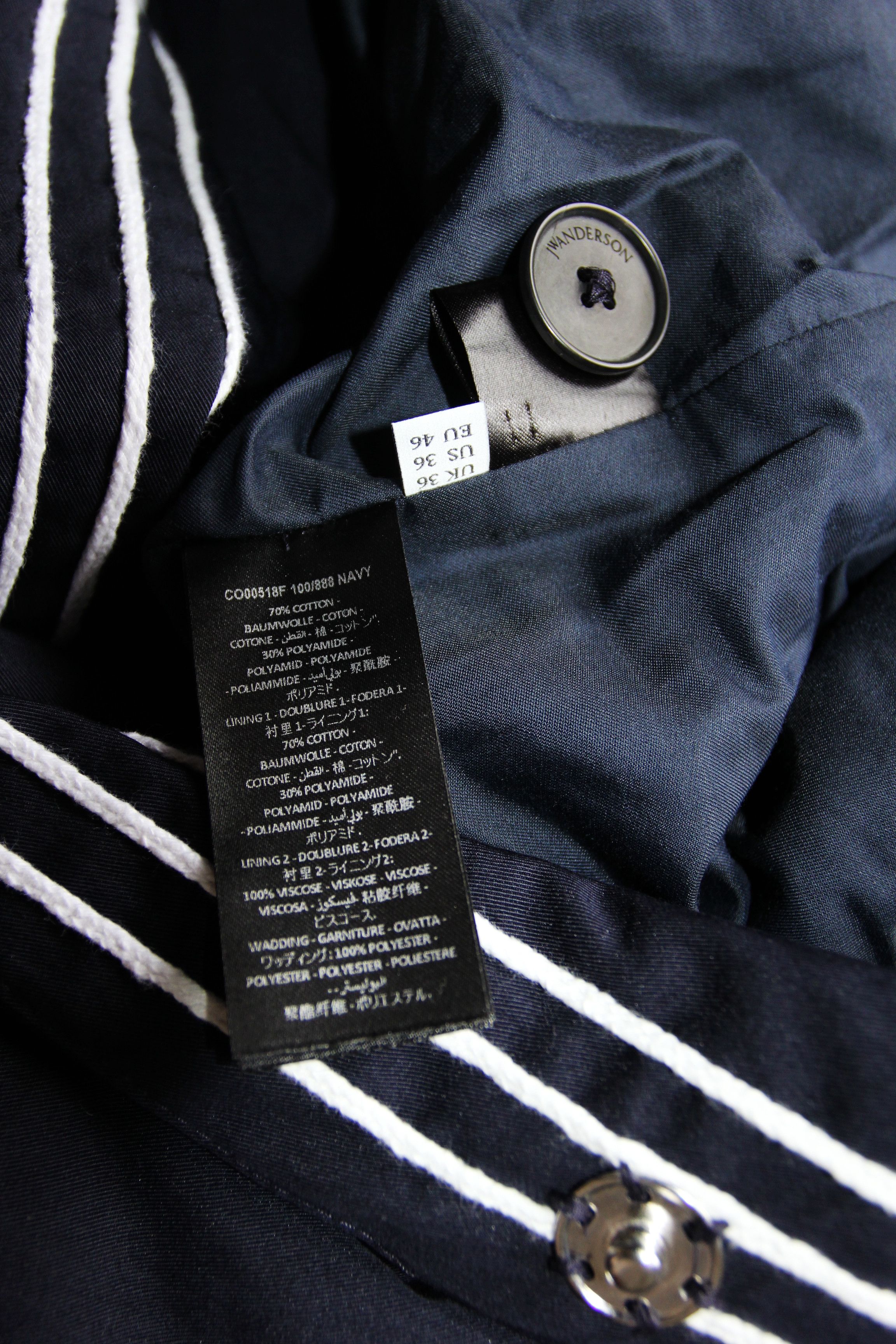 JW Anderson BNWT AW18 J.W. ANDERSON WADDED TRENCH COAT 46 Size US S / EU 44-46 / 1 - 10 Thumbnail