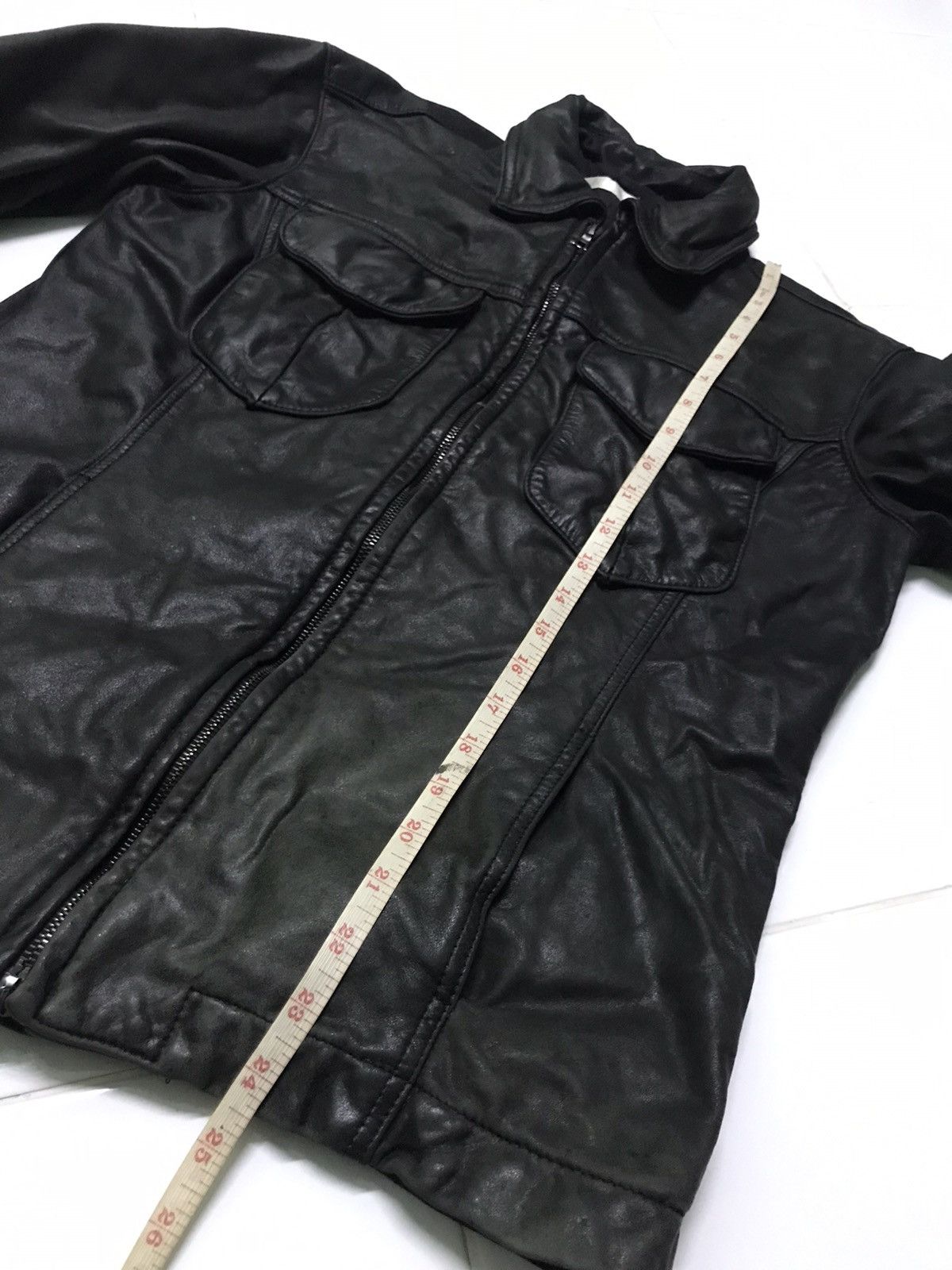 Vintage Scroll leather jacket by riri zip Size US M / EU 48-50 / 2 - 8 Thumbnail