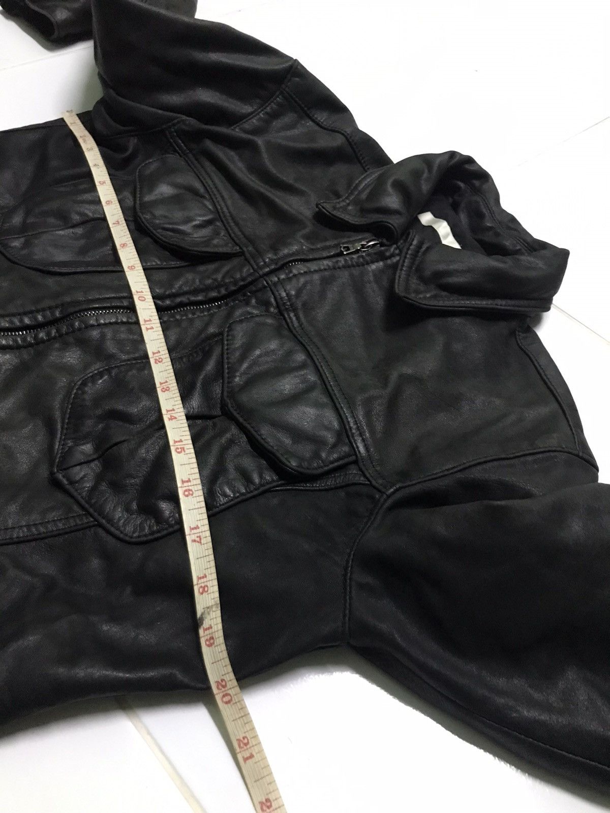 Vintage Scroll leather jacket by riri zip Size US M / EU 48-50 / 2 - 7 Thumbnail