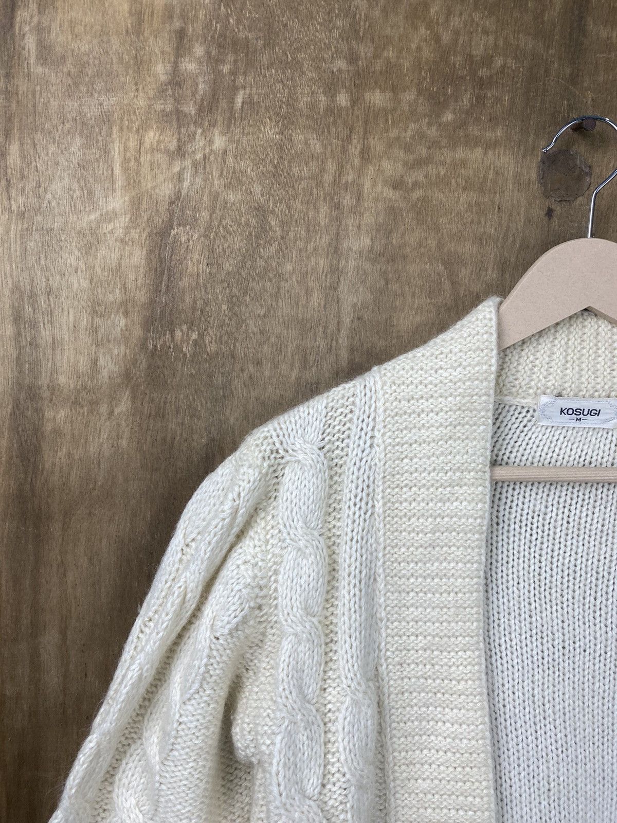 Vintage Kosugi aran isle knitwear cardigan Japanese vintage #Z110 Size M / US 6-8 / IT 42-44 - 3 Thumbnail