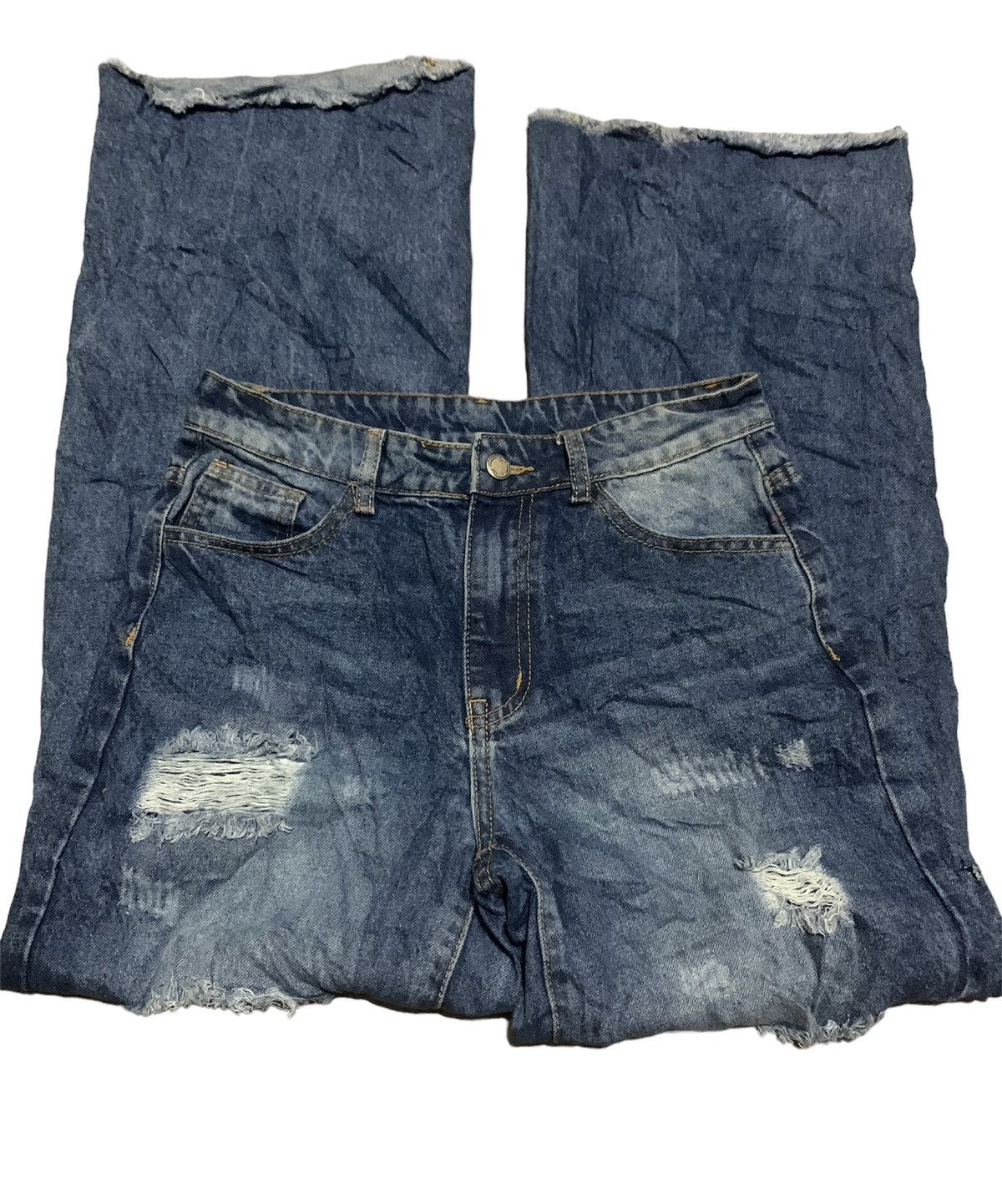 Japanese Brand Vintage Japanese Brand Shein Wideleg Jeans Size US 28 / EU 44 - 3 Thumbnail