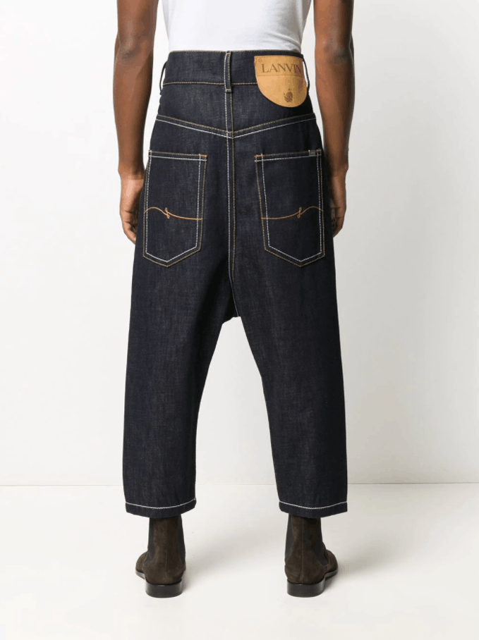 Lanvin BNWT AW20 LANVIN DROP CROTCH JEANS 30 Size US 30 / EU 46 - 17 Thumbnail