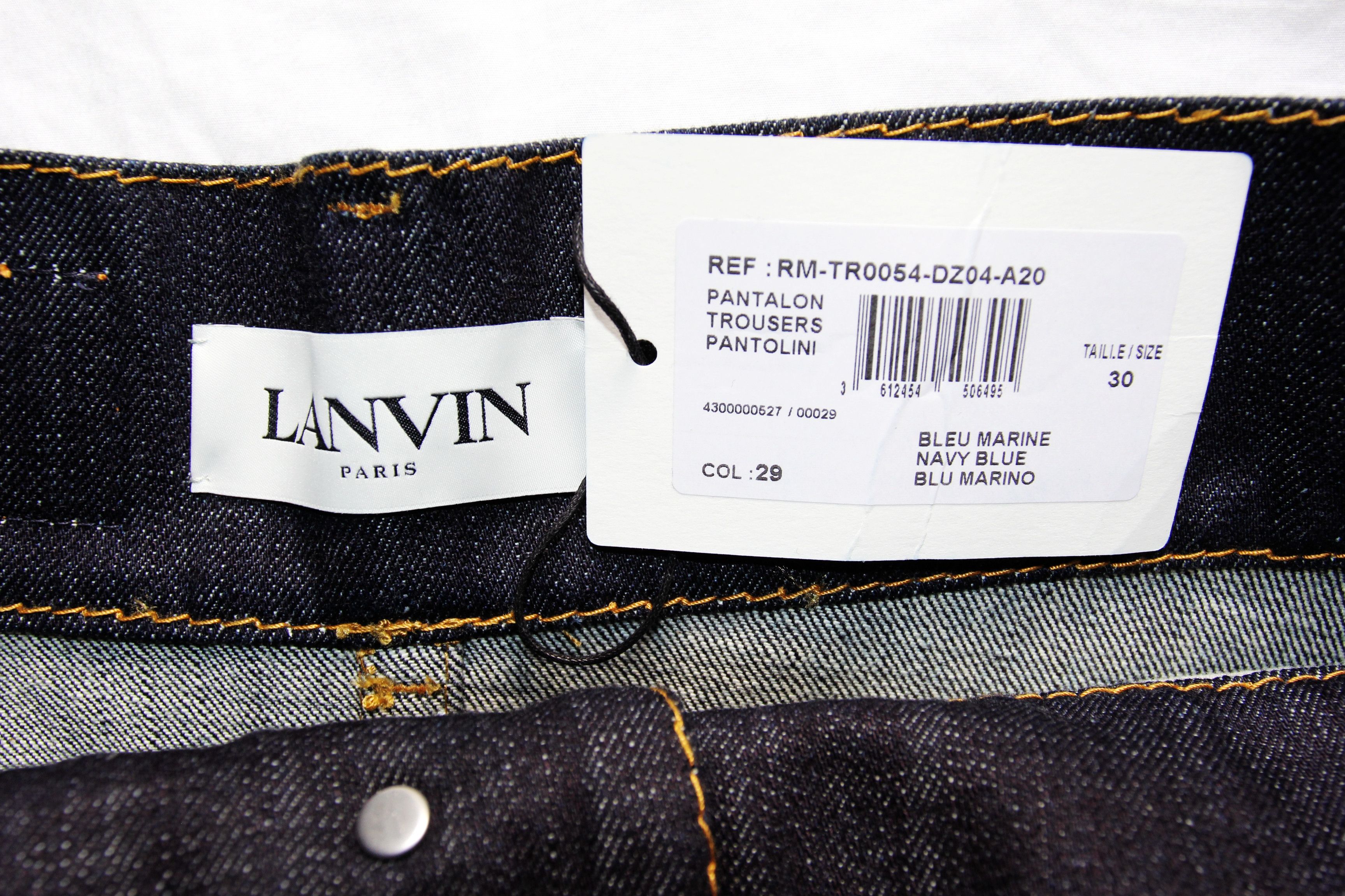 Lanvin BNWT AW20 LANVIN DROP CROTCH JEANS 30 Size US 30 / EU 46 - 12 Thumbnail