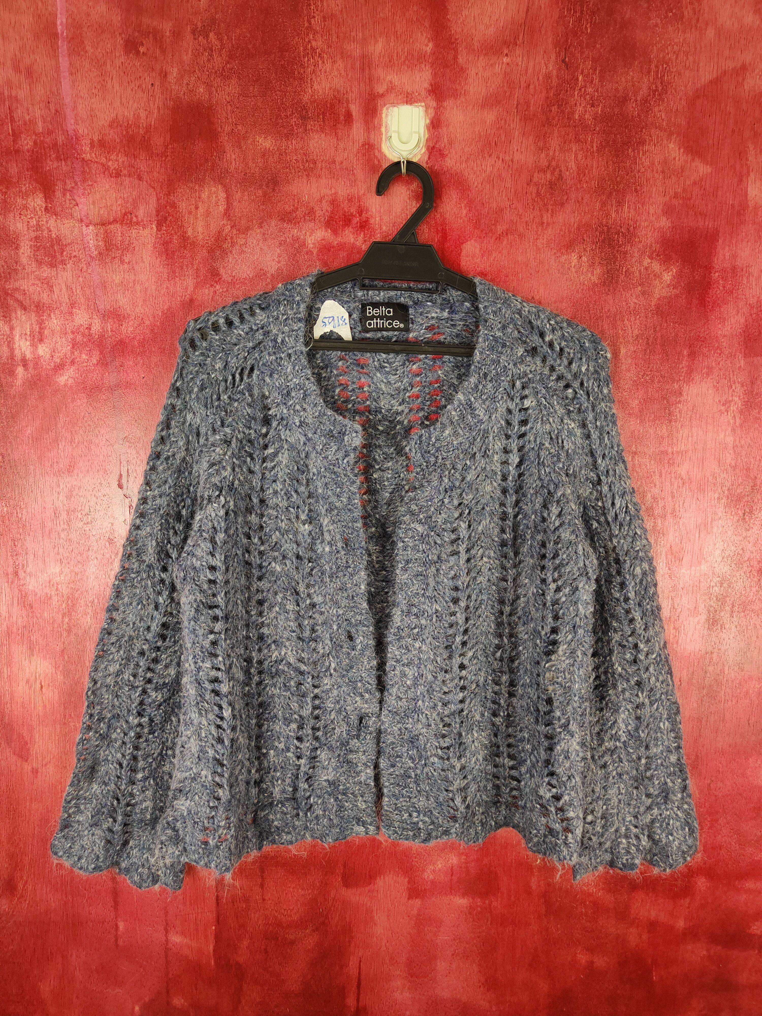 Japanese Brand Belta Attrice® Shaggy Fur Knitwear mohair Cardigan #5918 Size M / US 6-8 / IT 42-44 - 1 Thumbnail