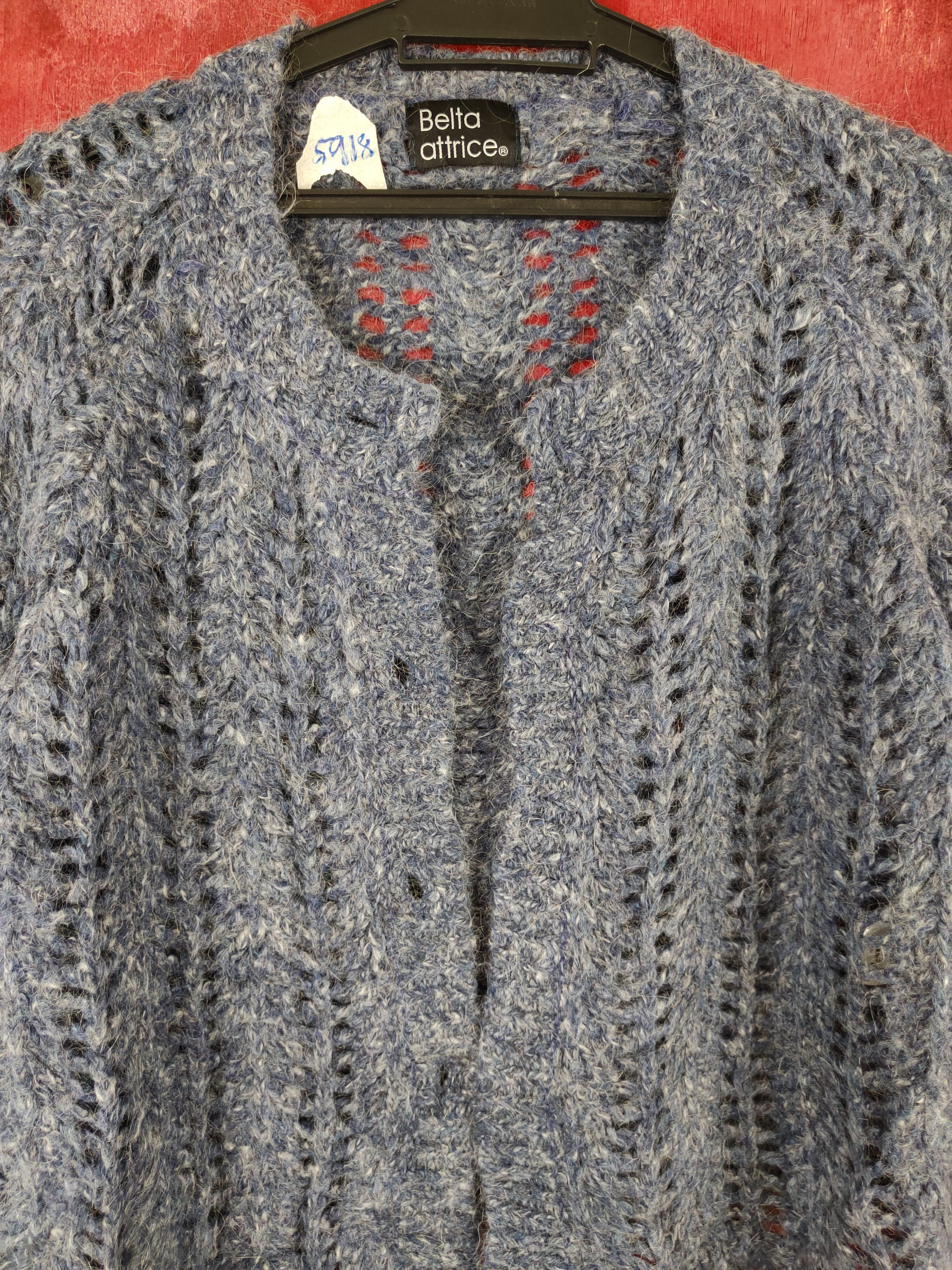Japanese Brand Belta Attrice® Shaggy Fur Knitwear mohair Cardigan #5918 Size M / US 6-8 / IT 42-44 - 2 Thumbnail
