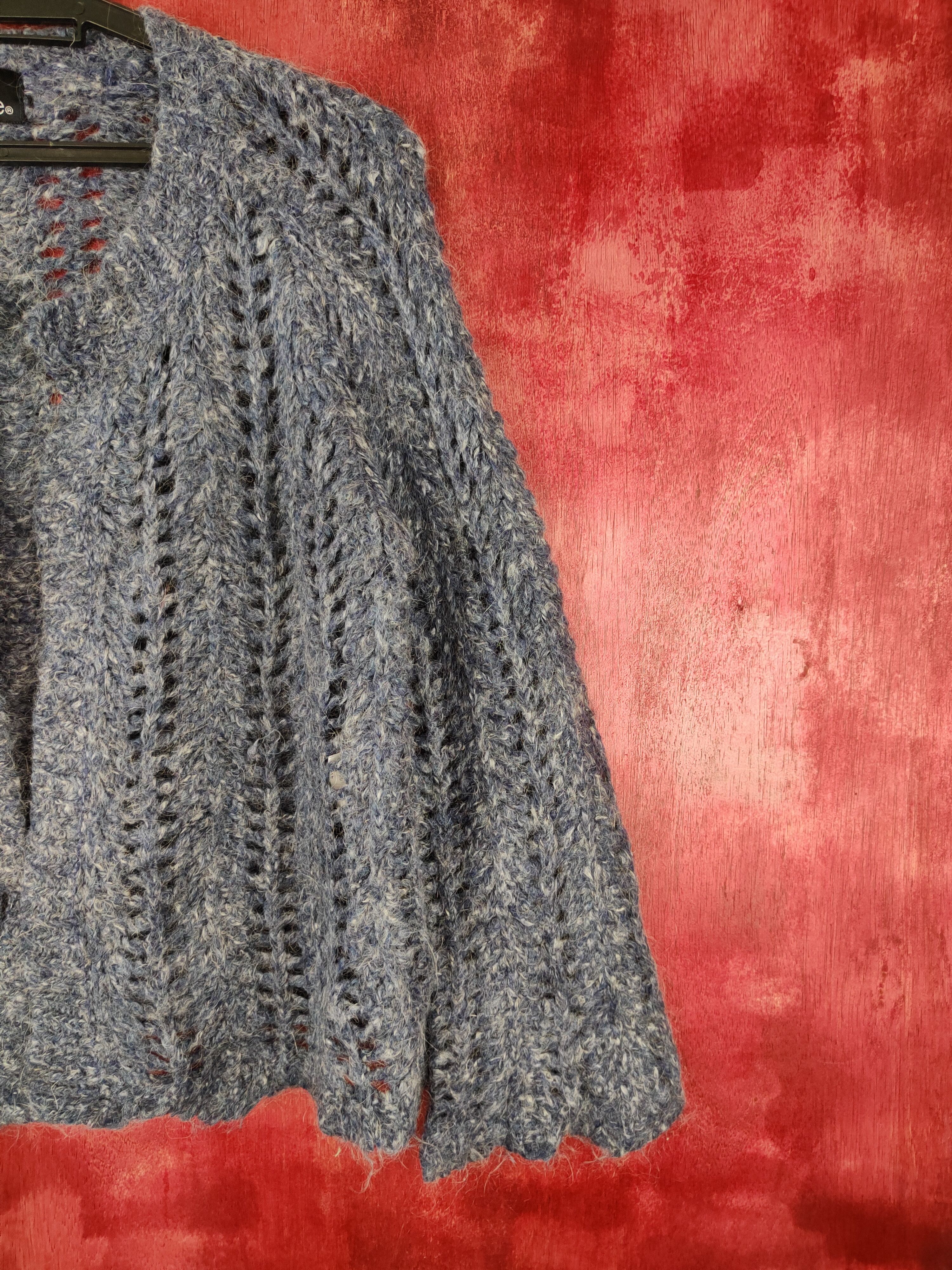 Japanese Brand Belta Attrice® Shaggy Fur Knitwear mohair Cardigan #5918 Size M / US 6-8 / IT 42-44 - 5 Thumbnail