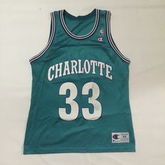 Vintage 90s Champion Charlotte Hornets #1 Muggsy Bogues NBA Jersey