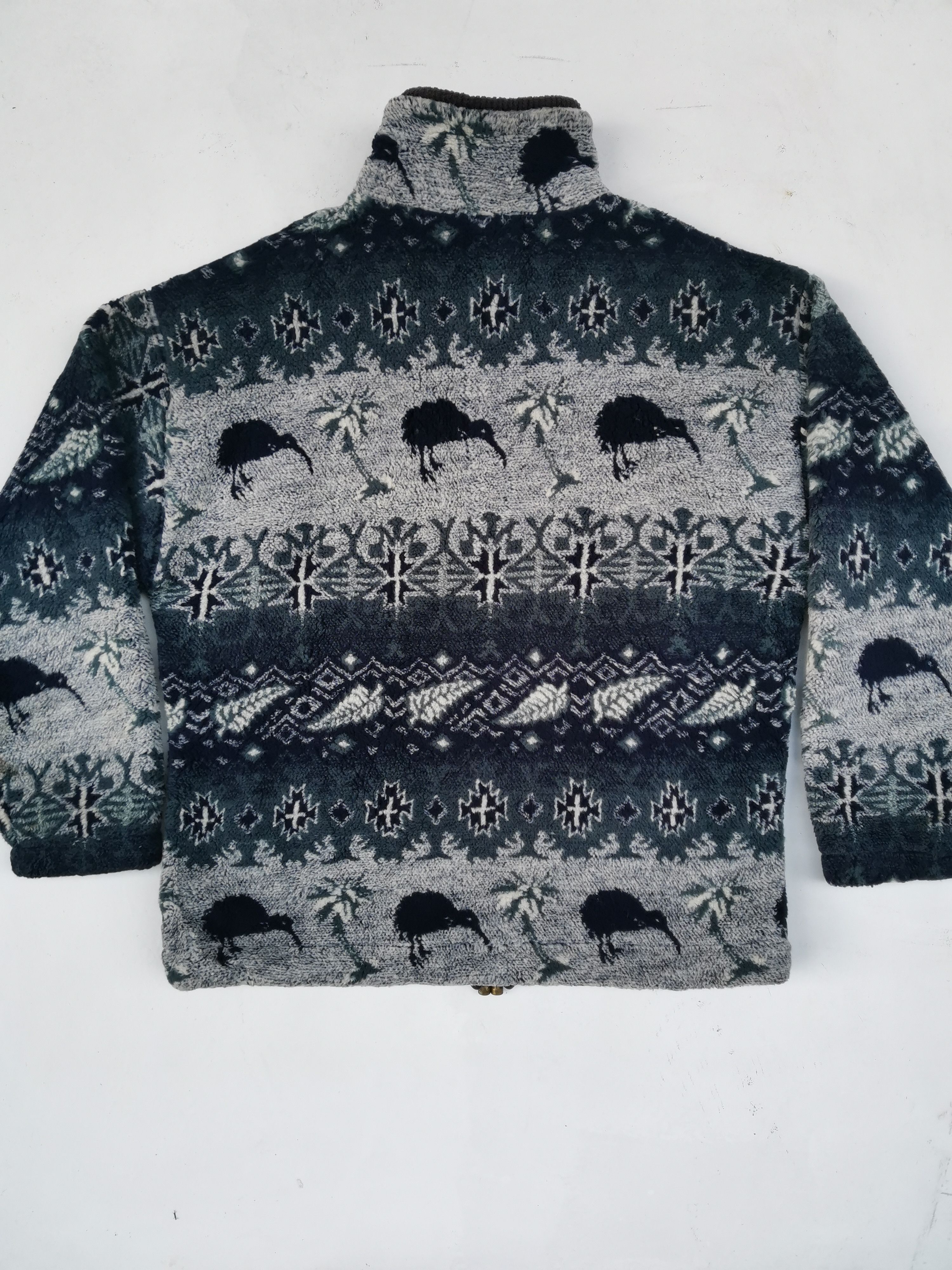 Canterbury of New Zealand × New Zealand Outback Rare!Turkey Trot Hawai NewZealand Overprint Fleece Sweaters Size US S / EU 44-46 / 1 - 4 Thumbnail