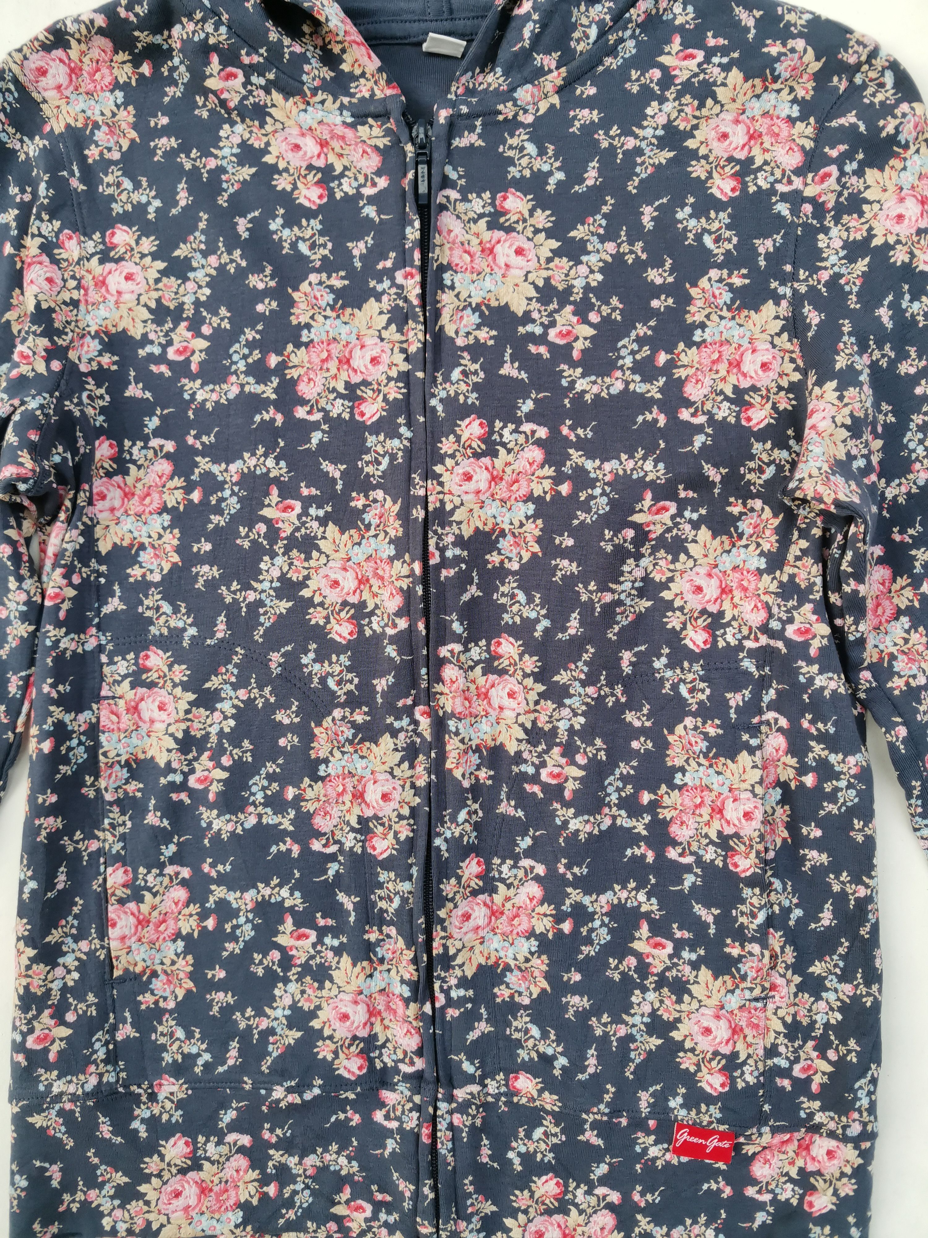 Japanese Brand × Uniqlo Uniqlo Flora Full Print Hoodie Zipper Sweaters Size US S / EU 44-46 / 1 - 6 Thumbnail