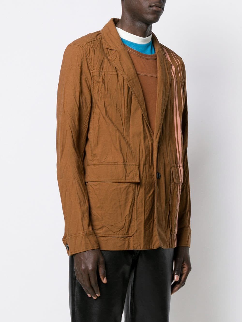 image of Ss19 Acne Studios Racing Stripe Blazer 50, Men's (Size Medium)