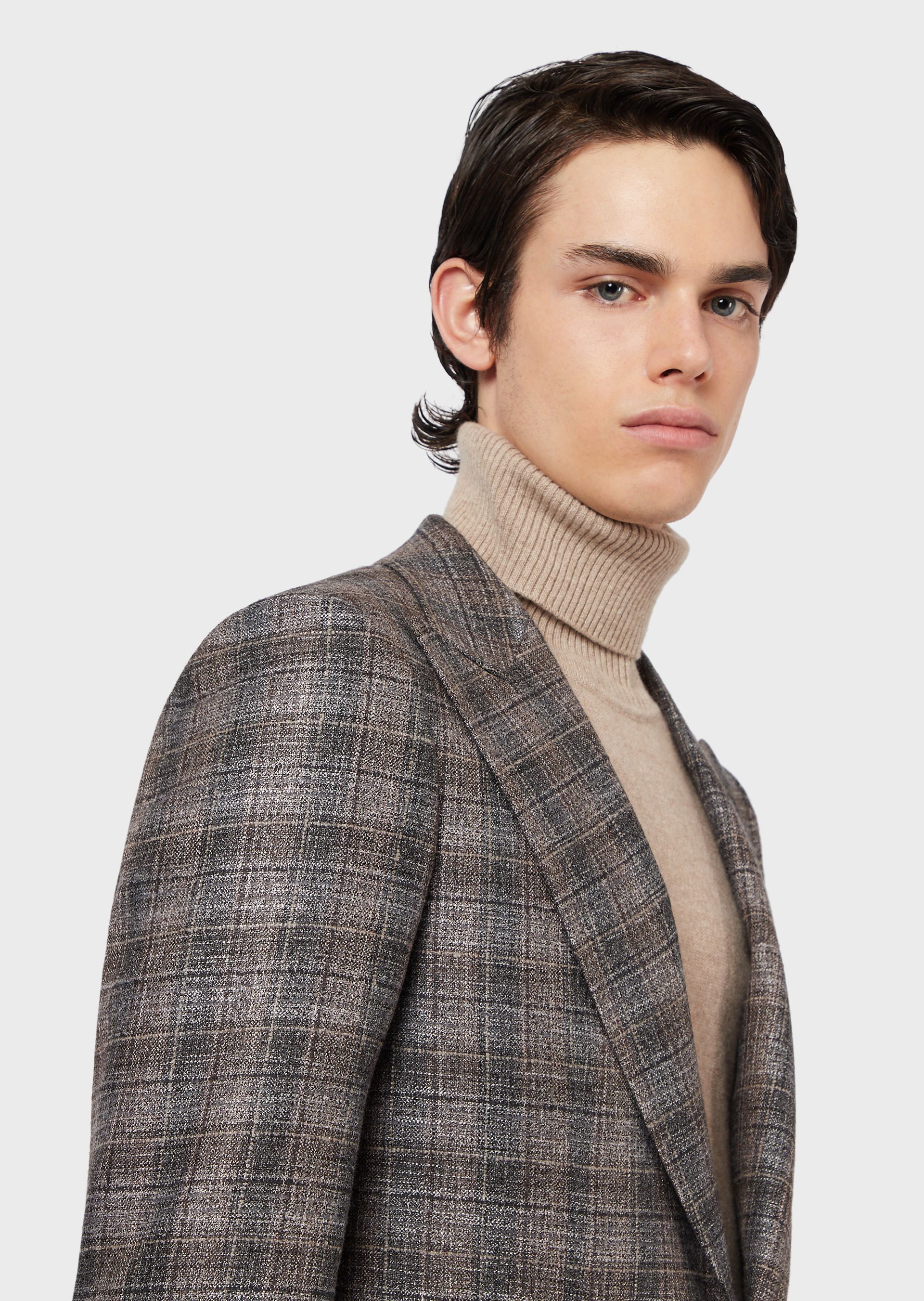 Emporio Armani BNWT AW20 EMPORIO ARMANI ETCHED CHECKED BLAZER 52 Size US L / EU 52-54 / 3 - 19 Thumbnail