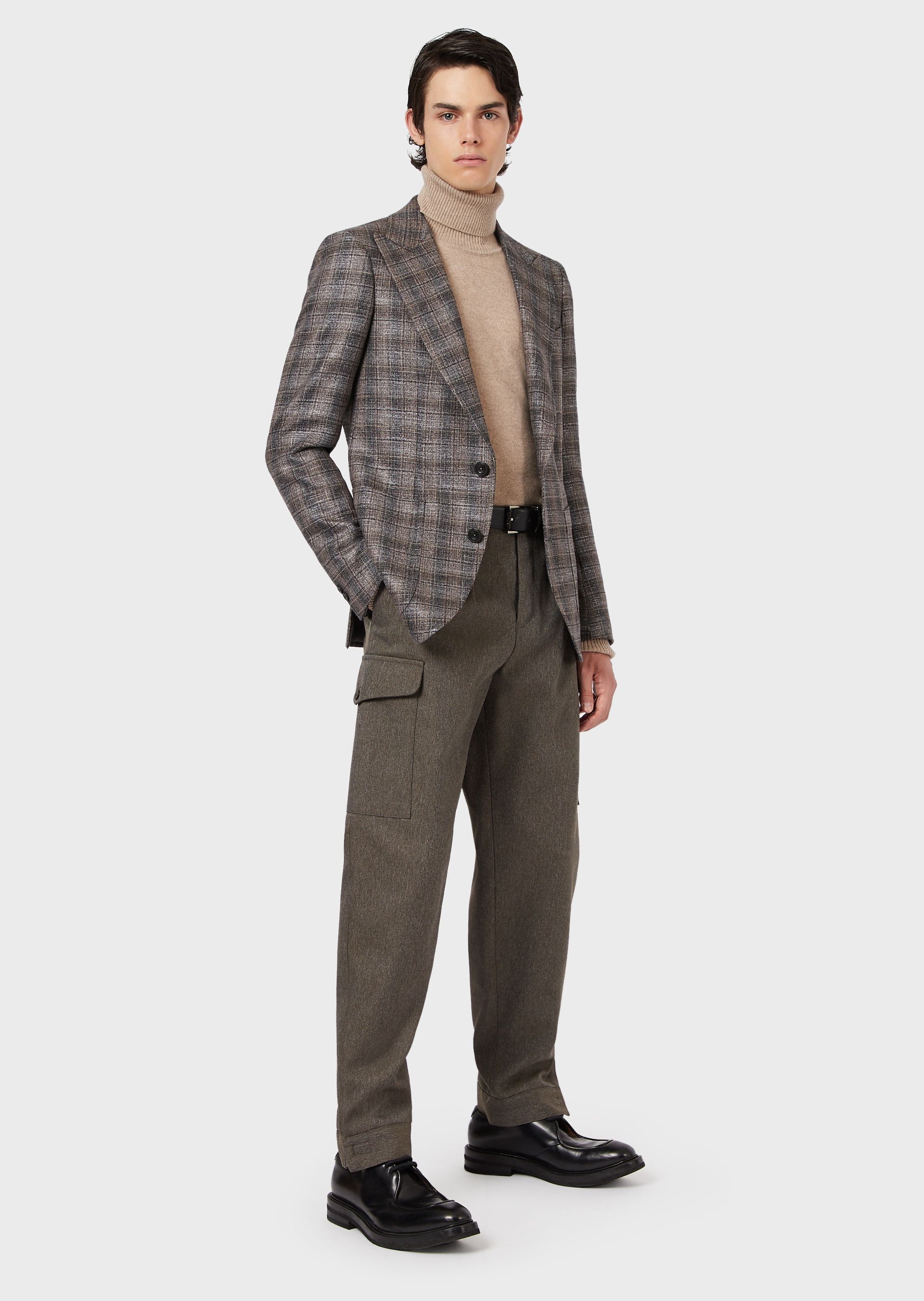 Emporio Armani BNWT AW20 EMPORIO ARMANI ETCHED CHECKED BLAZER 52 Size US L / EU 52-54 / 3 - 20 Thumbnail