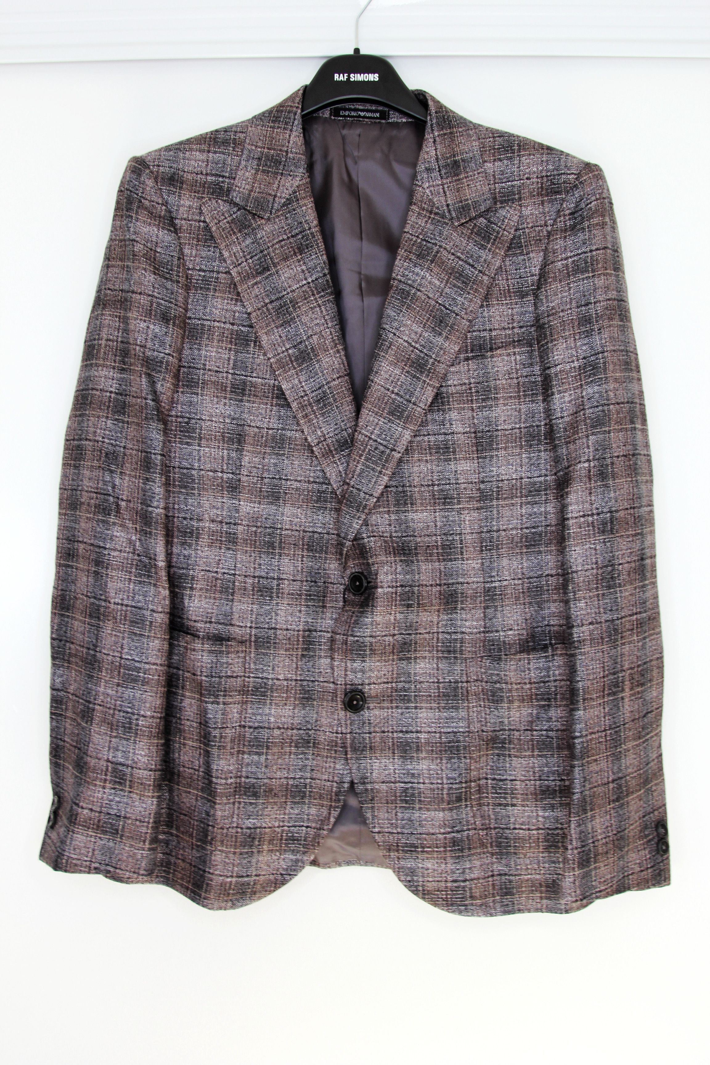 Emporio Armani BNWT AW20 EMPORIO ARMANI ETCHED CHECKED BLAZER 52 Size US L / EU 52-54 / 3 - 2 Thumbnail