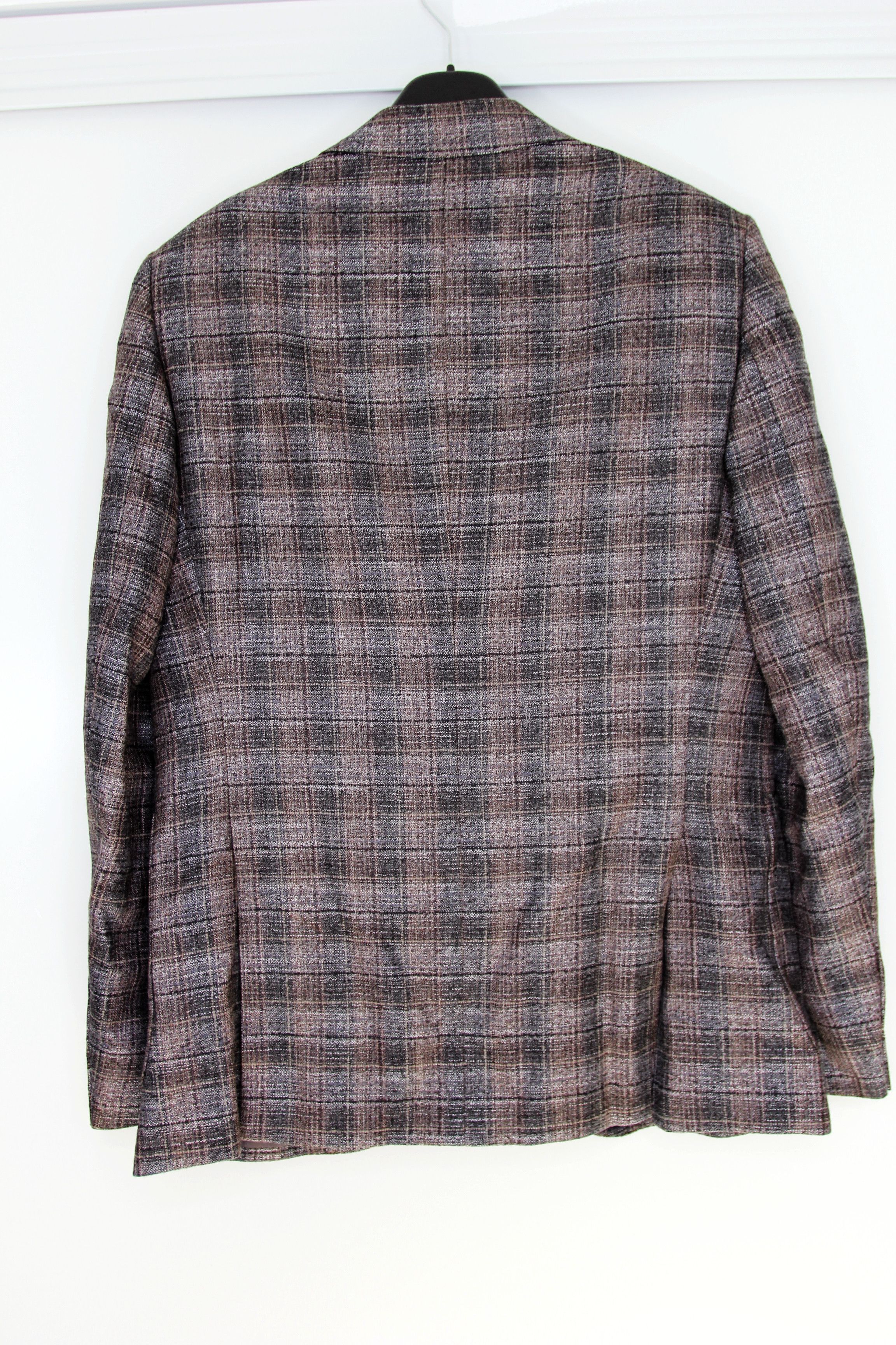 Emporio Armani BNWT AW20 EMPORIO ARMANI ETCHED CHECKED BLAZER 52 Size US L / EU 52-54 / 3 - 3 Thumbnail