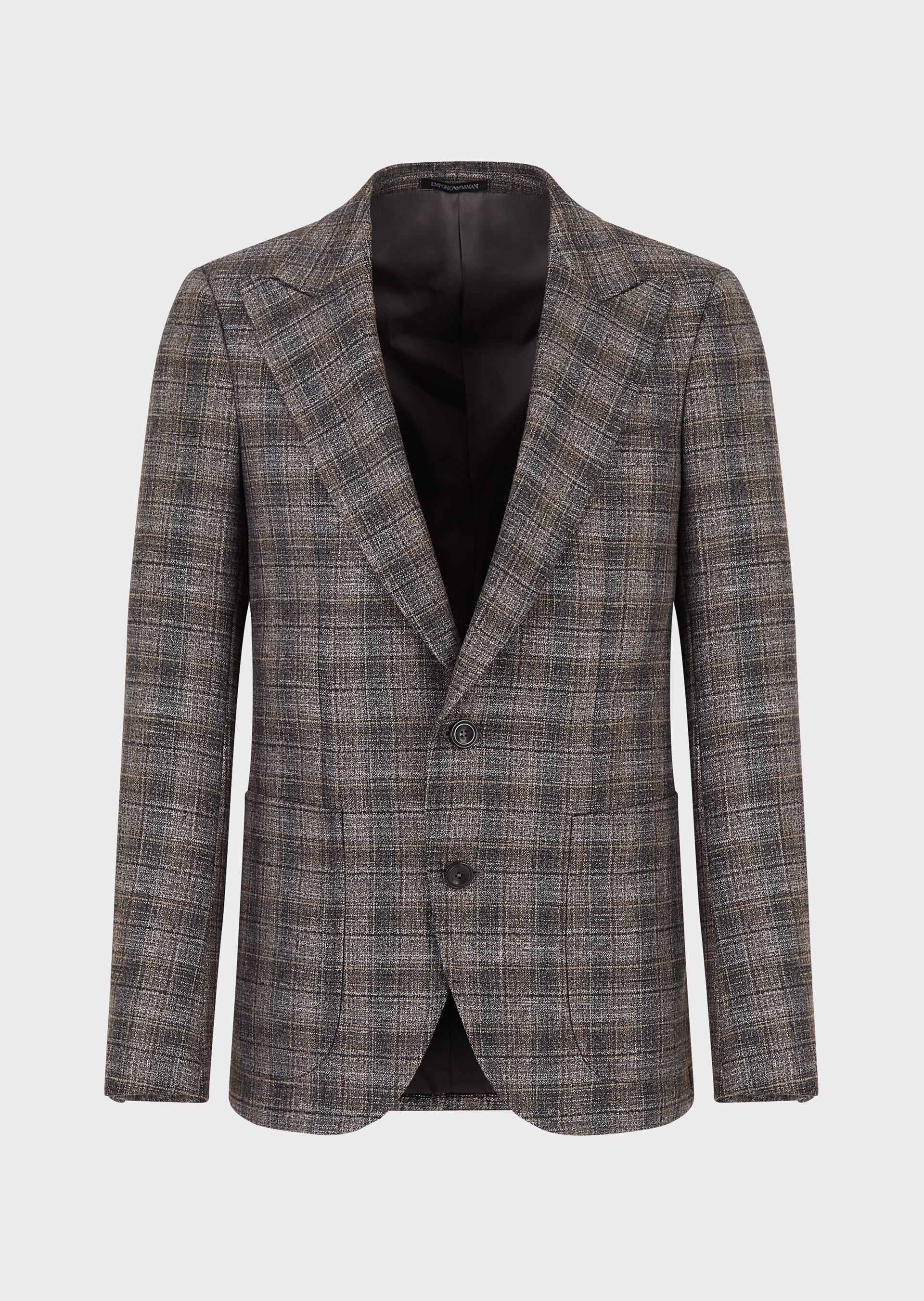 Emporio Armani BNWT AW20 EMPORIO ARMANI ETCHED CHECKED BLAZER 52 Size US L / EU 52-54 / 3 - 16 Thumbnail