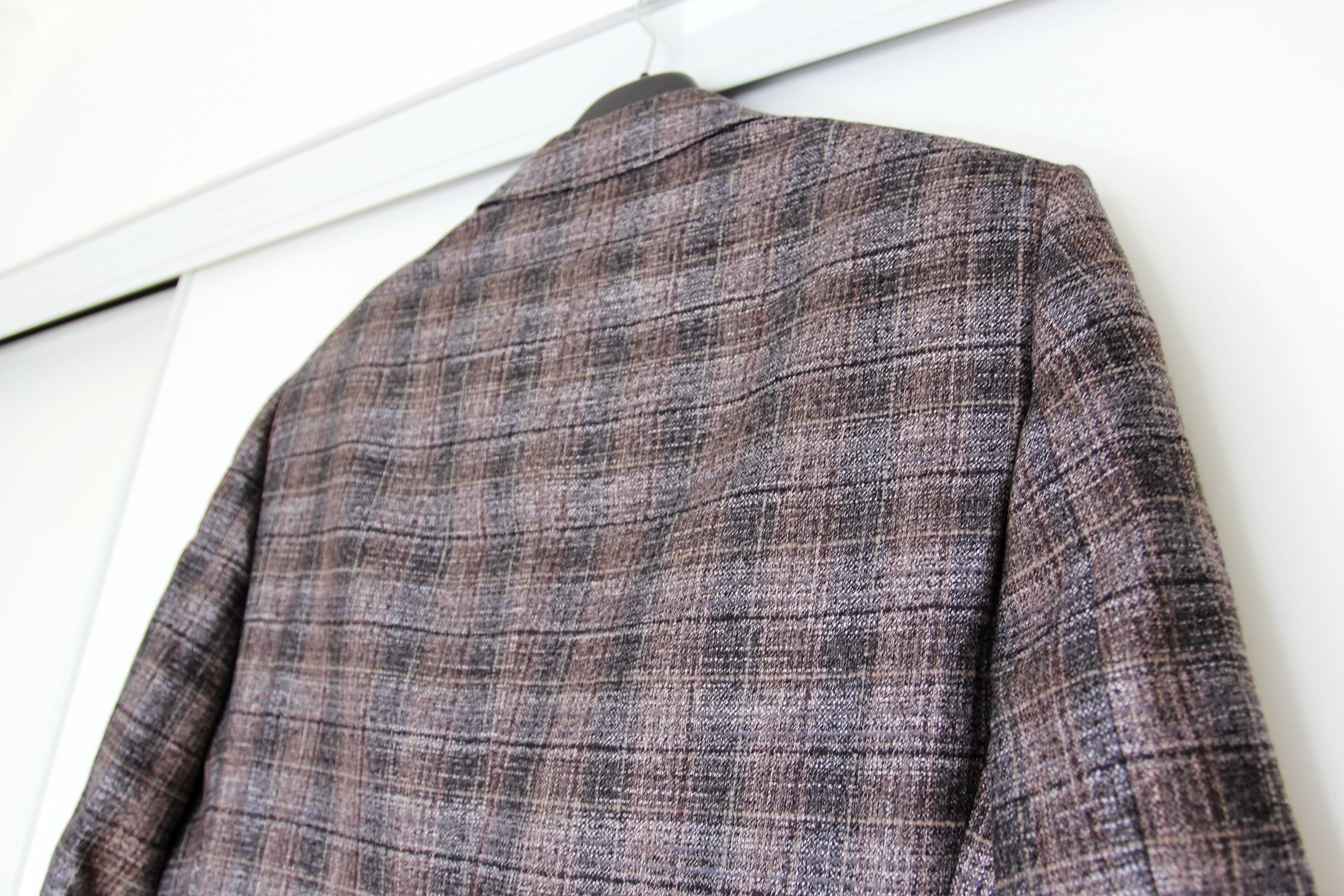 Emporio Armani BNWT AW20 EMPORIO ARMANI ETCHED CHECKED BLAZER 52 Size US L / EU 52-54 / 3 - 8 Thumbnail