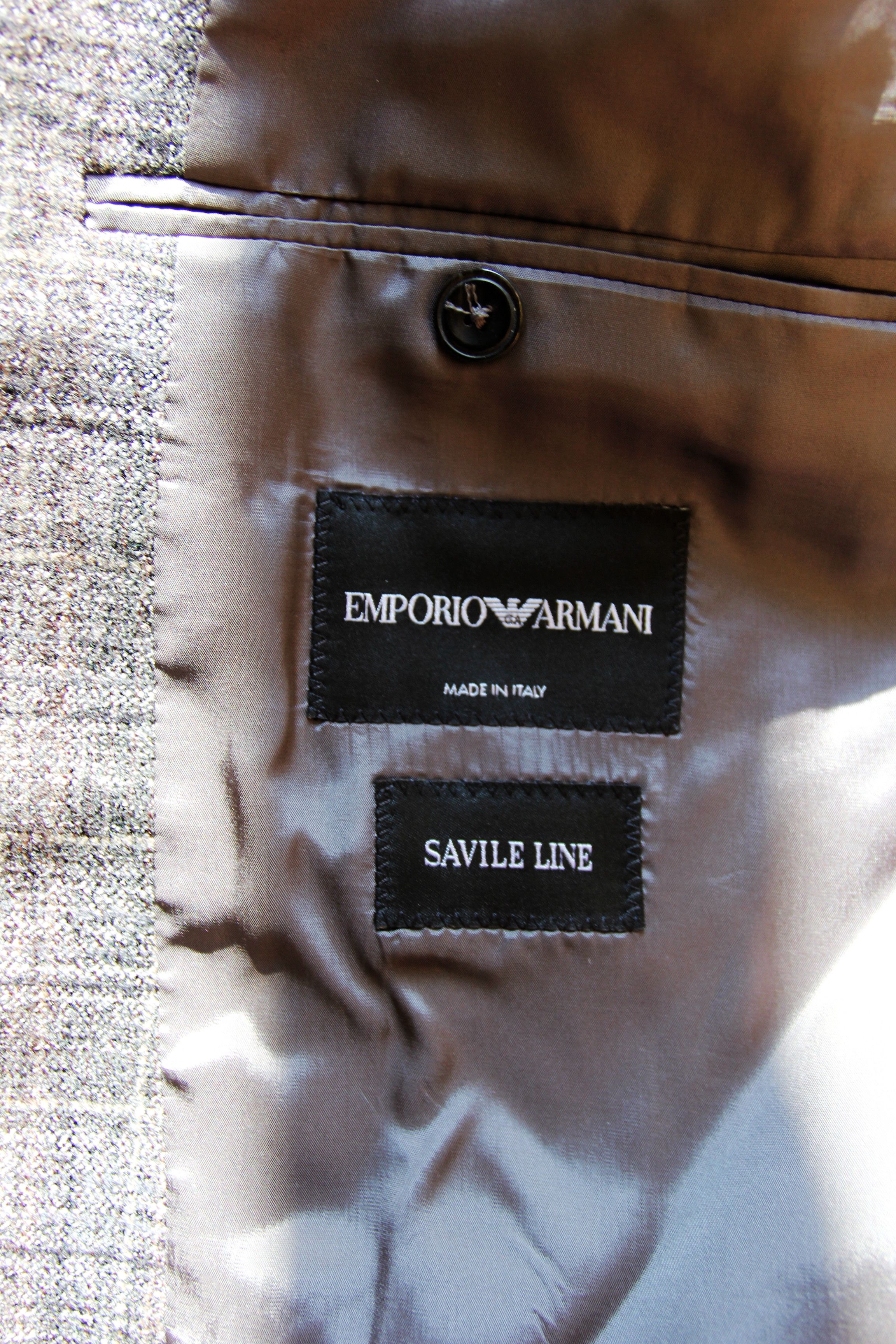 Emporio Armani BNWT AW20 EMPORIO ARMANI ETCHED CHECKED BLAZER 52 Size US L / EU 52-54 / 3 - 13 Thumbnail
