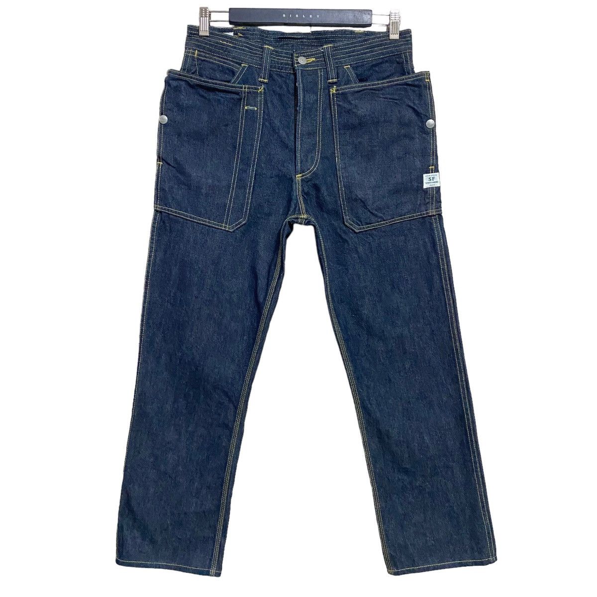 Sassafras Sassafras Fall Leaf Sprayer Indigo Denim Pants 13.05z Size US 31 - 1 Thumbnail