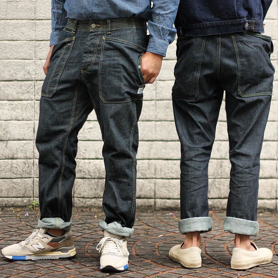Sassafras Sassafras Fall Leaf Sprayer Indigo Denim Pants 13.05z Size US 31 - 23 Thumbnail