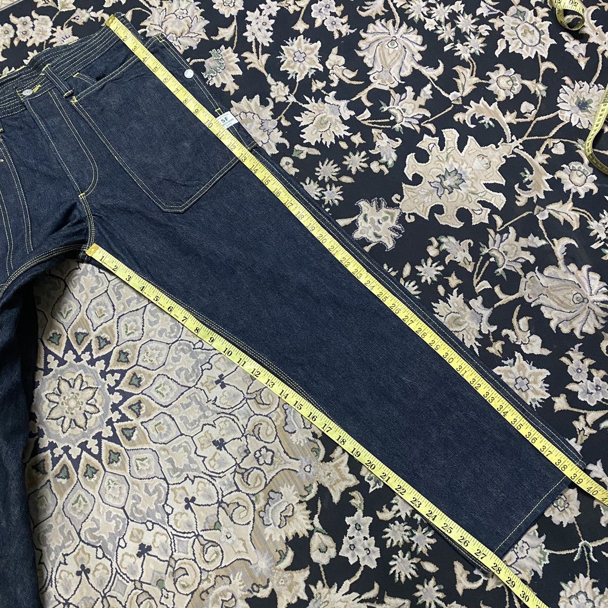Sassafras Sassafras Fall Leaf Sprayer Indigo Denim Pants 13.05z Size US 31 - 20 Thumbnail