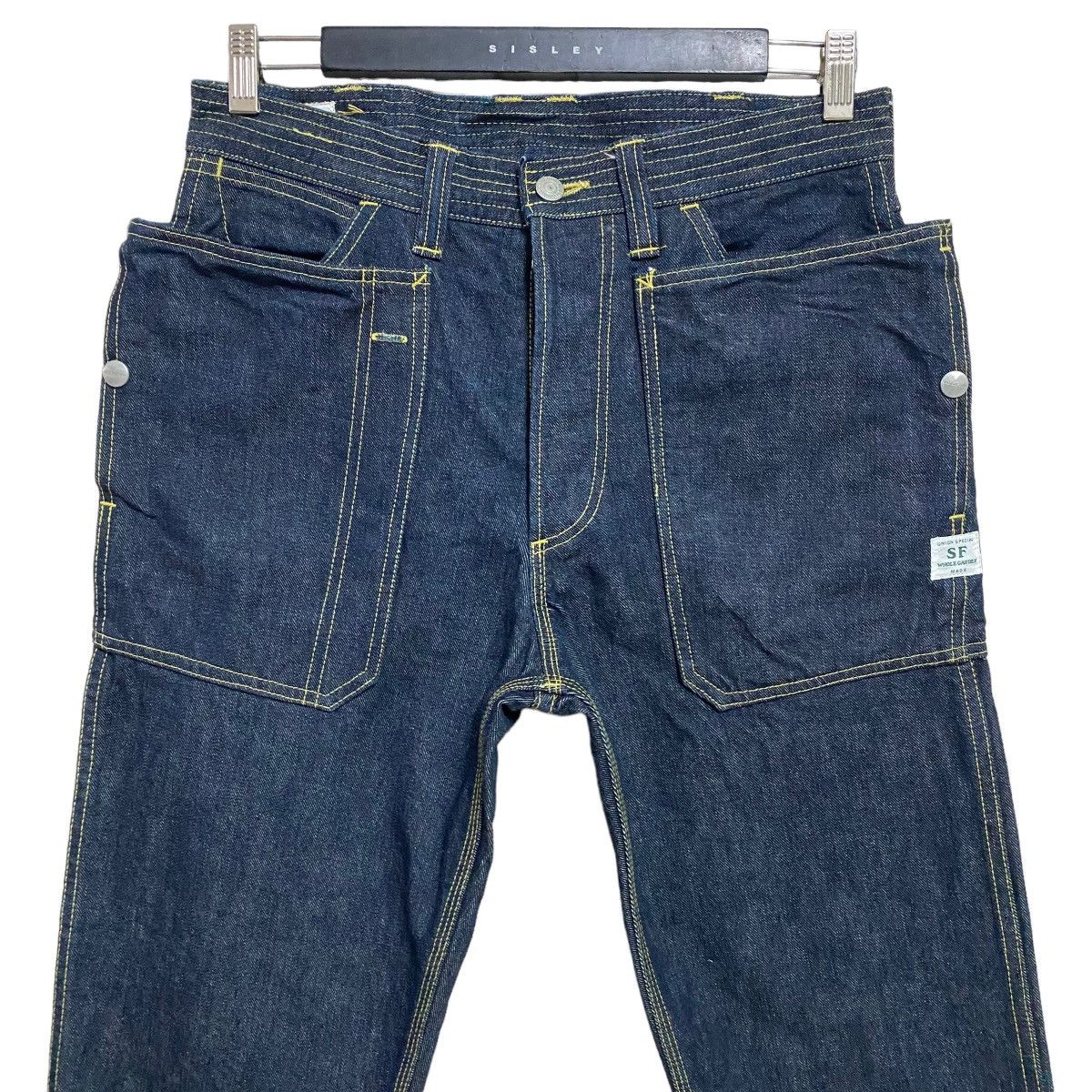 Sassafras Sassafras Fall Leaf Sprayer Indigo Denim Pants 13.05z Size US 31 - 3 Thumbnail