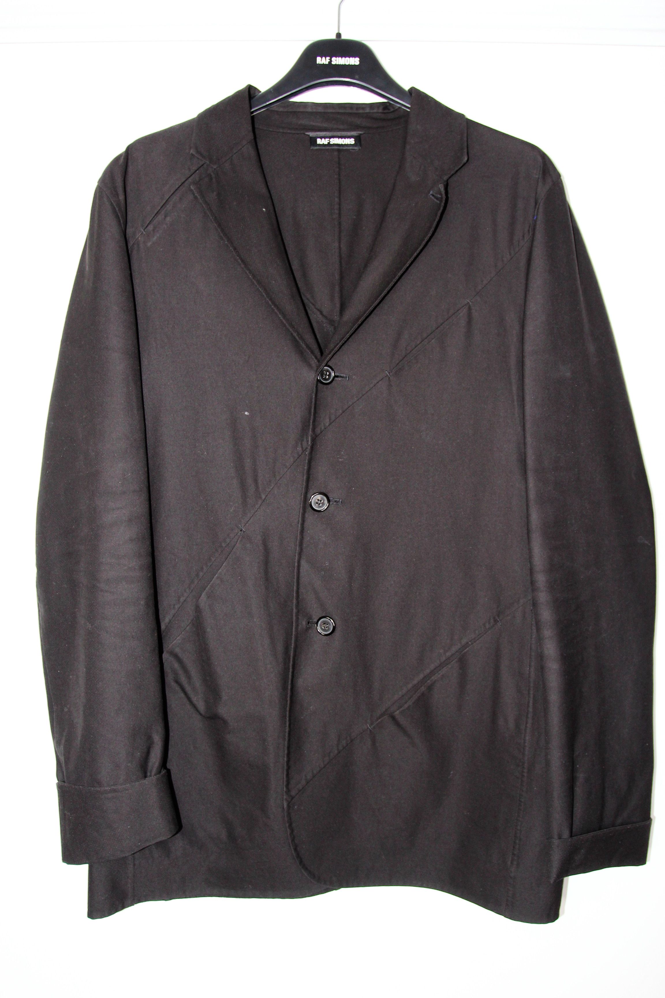 image of Ss13 Raf Simons Blazer Jacket 50 in Black, Men's (Size Medium)