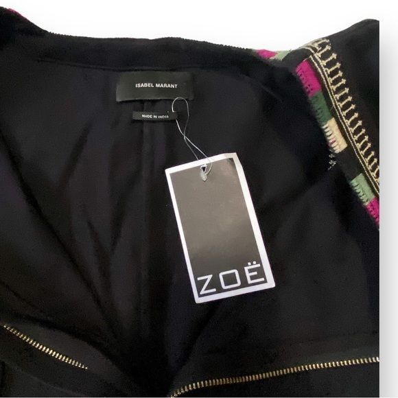 Isabel Marant NWT Isabel MARANT Dress, Embroidered Shyne Black Dress, Siz Size M / US 6-8 / IT 42-44 - 10 Thumbnail