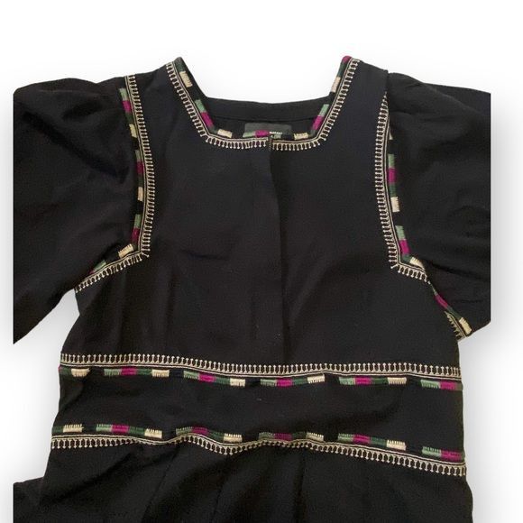 Isabel Marant NWT Isabel MARANT Dress, Embroidered Shyne Black Dress, Siz Size M / US 6-8 / IT 42-44 - 3 Thumbnail