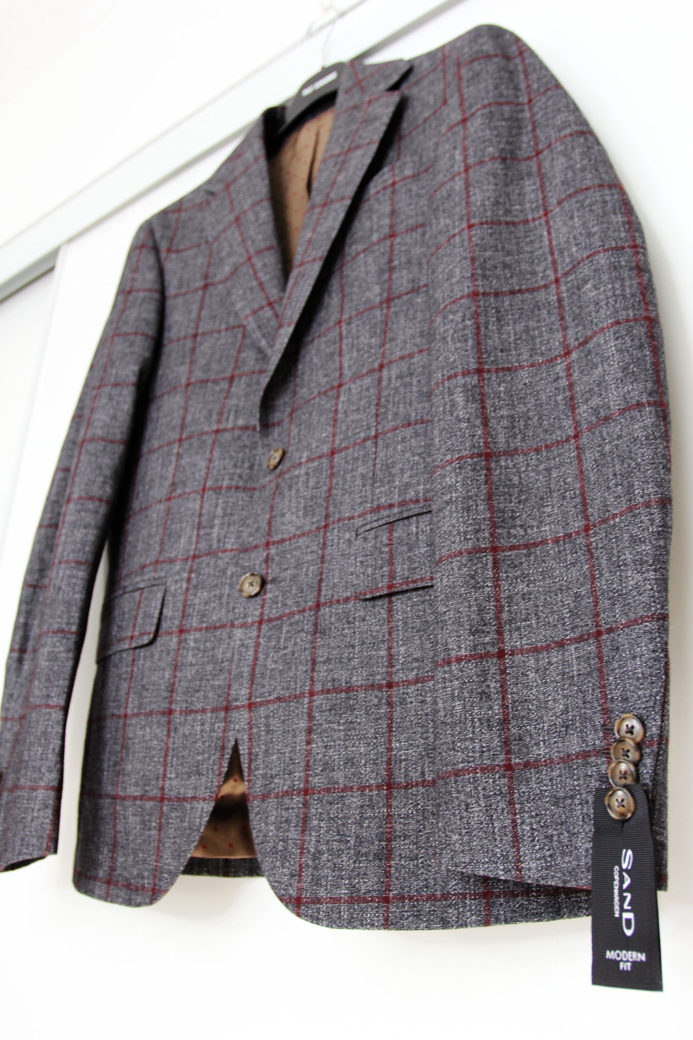 SAND BNWT AW20 SAND COPENHAGEN STAR NAPOLI CHECK JACKET 48 Size US M / EU 48-50 / 2 - 5 Thumbnail