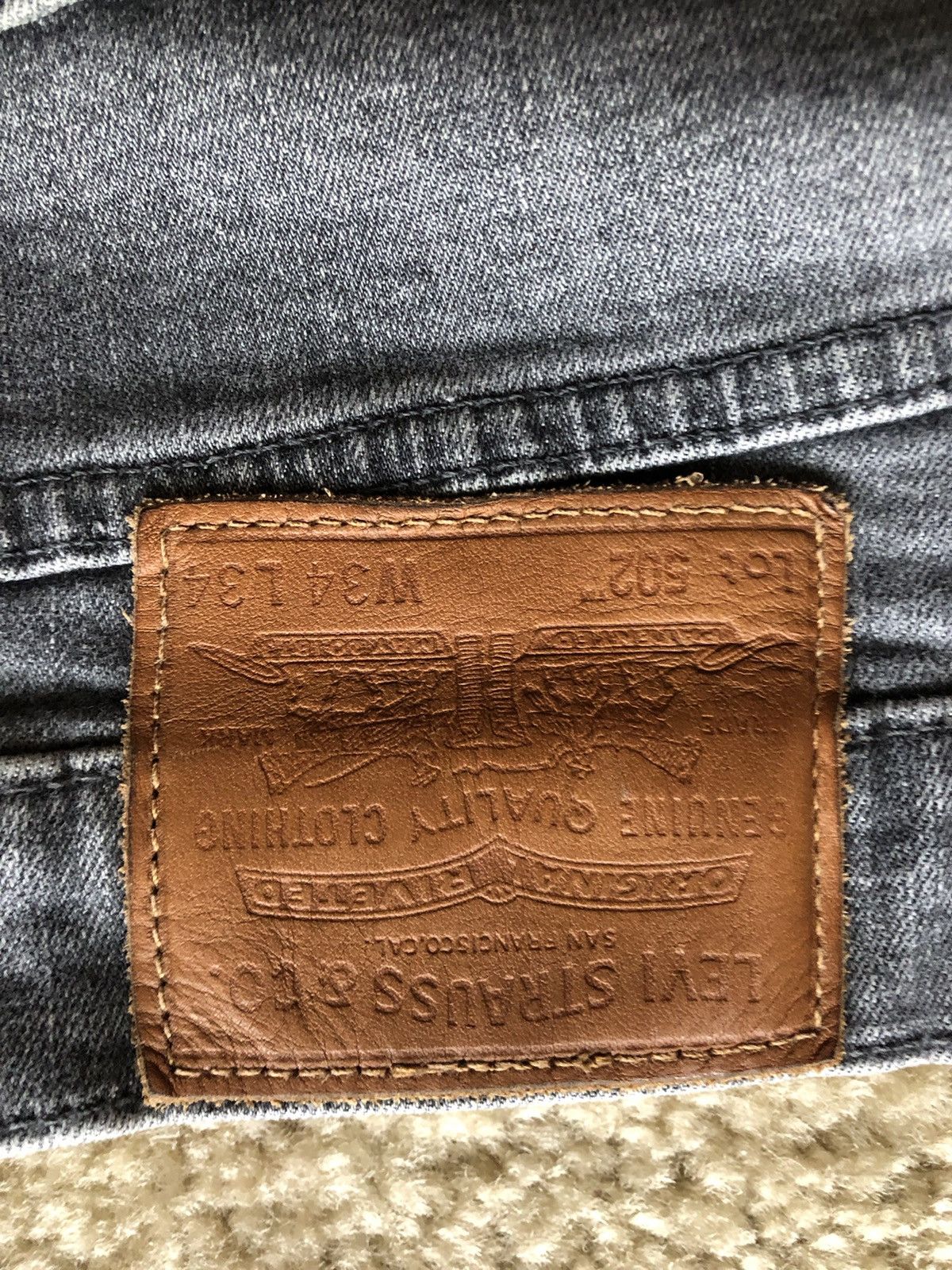 Levi's × Vintage Levi’s 502 Denim Size US 34 / EU 50 - 5 Thumbnail