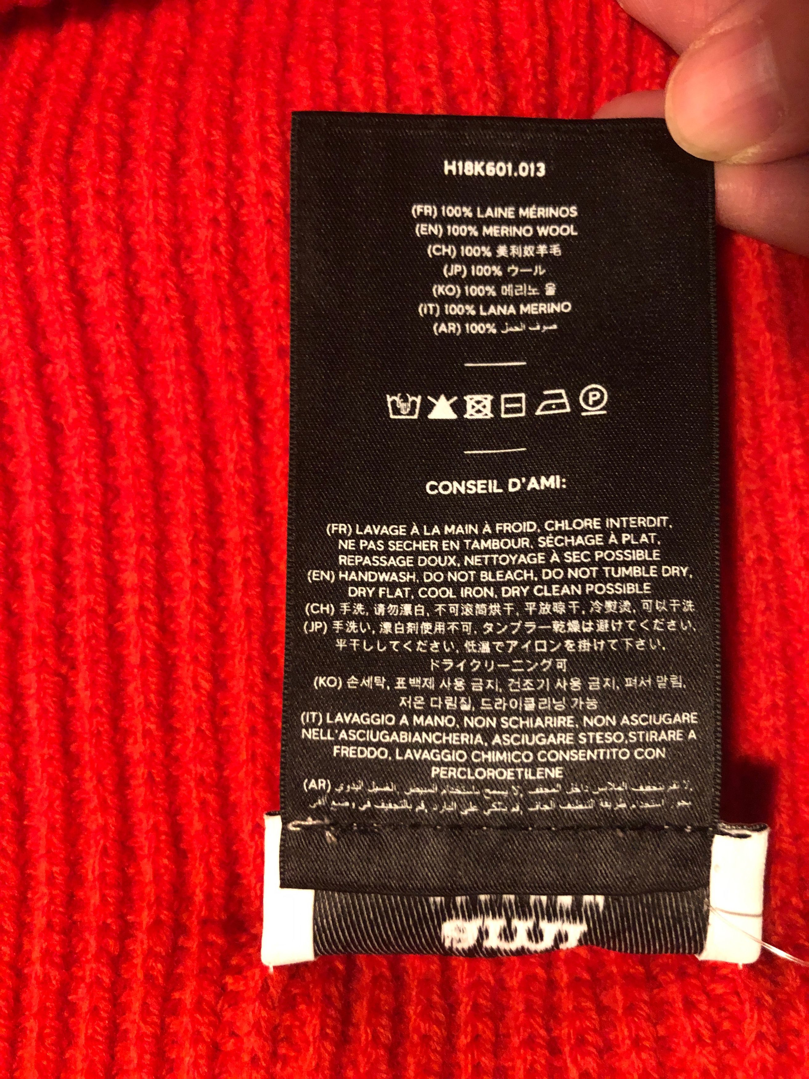 AMI BNWT AW18 AMI FISHMAN'S RIB SCARF Size ONE SIZE - 8 Thumbnail