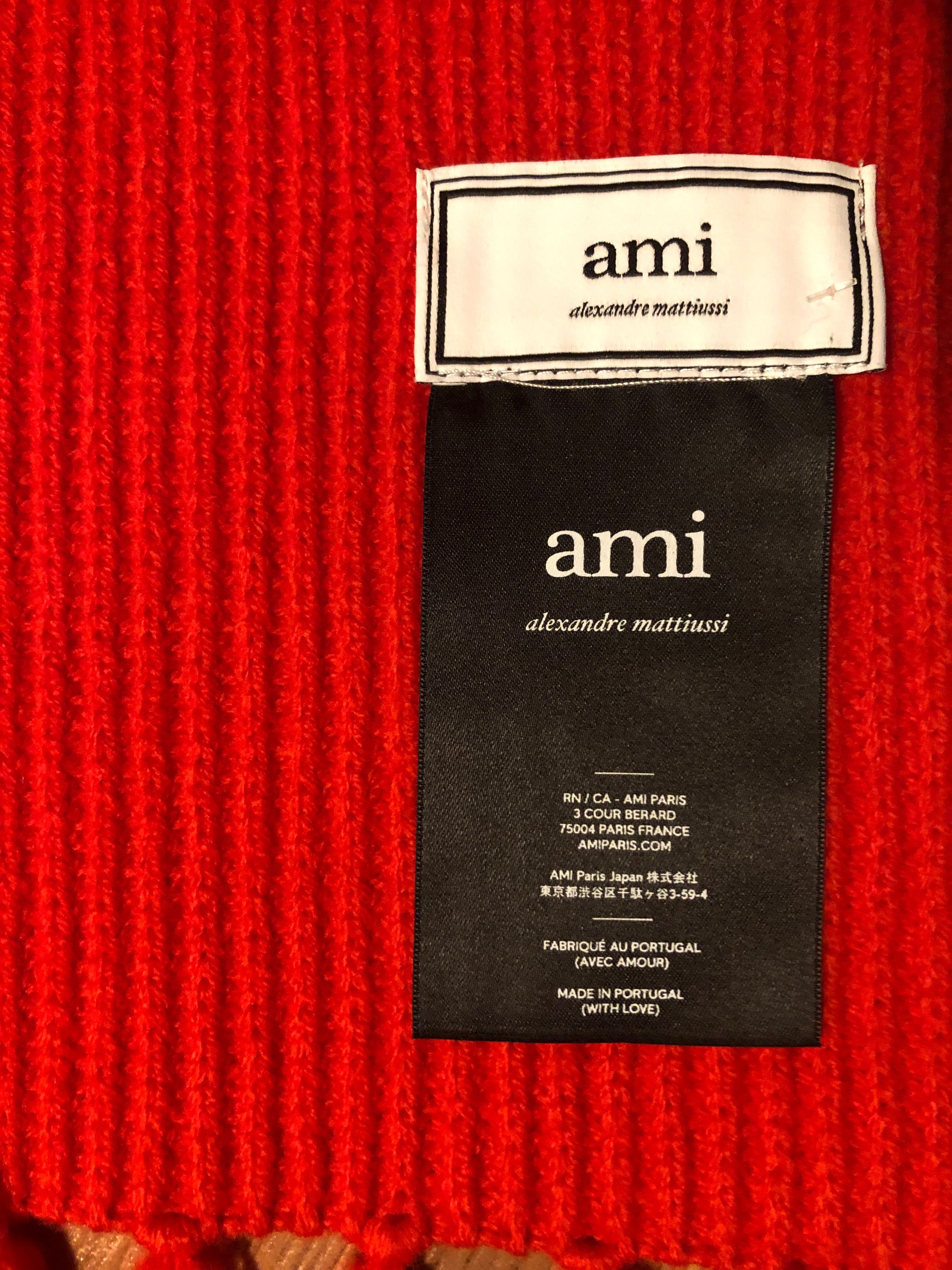 AMI BNWT AW18 AMI FISHMAN'S RIB SCARF Size ONE SIZE - 7 Thumbnail
